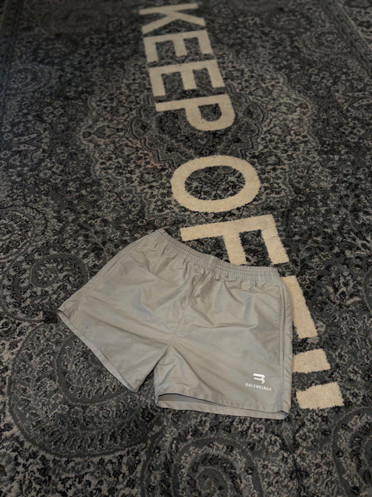 Balenciaga Gray Swim Trunks Size XS