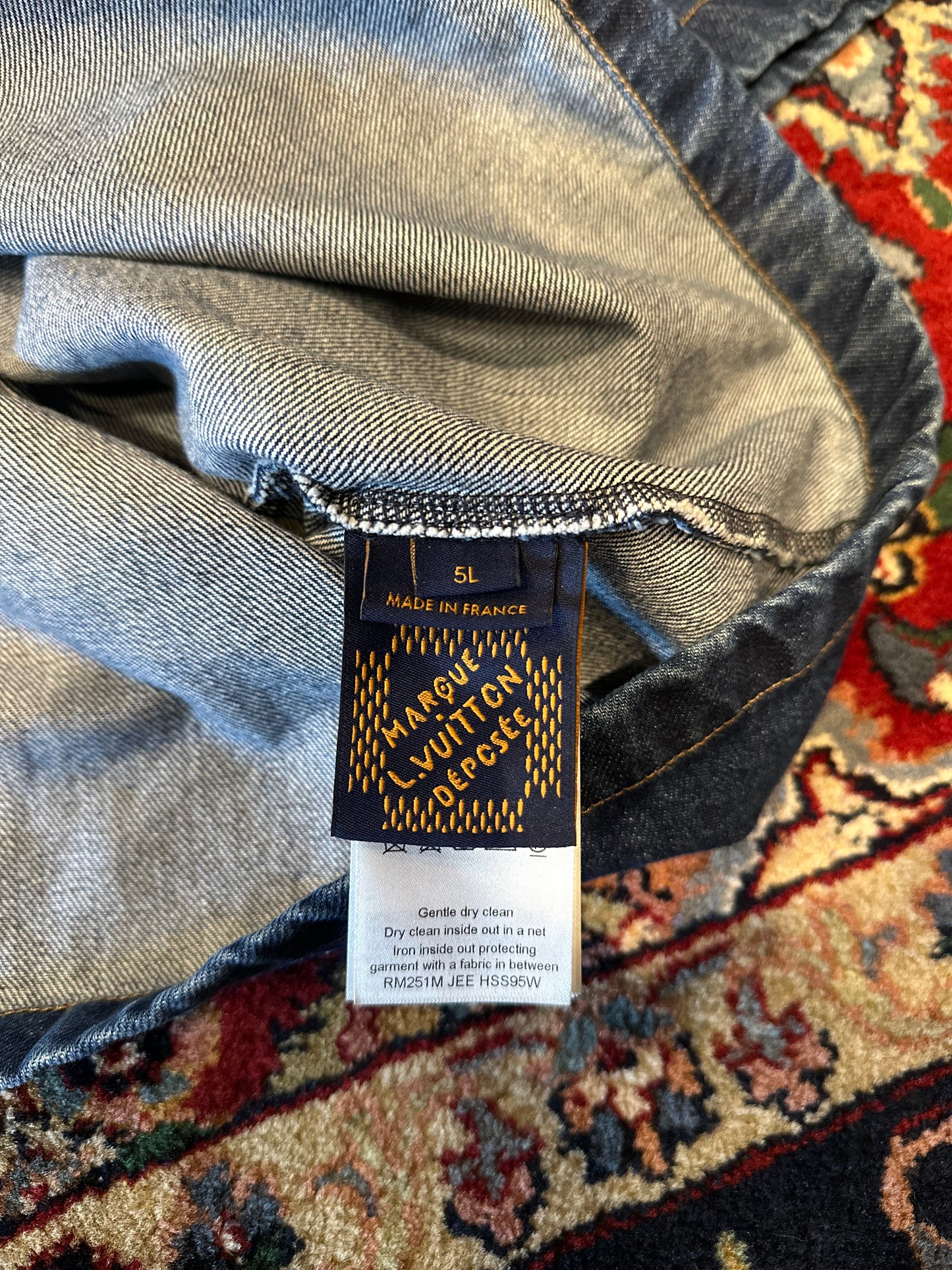 Louis Vuitton Denim Button Down Size 5L