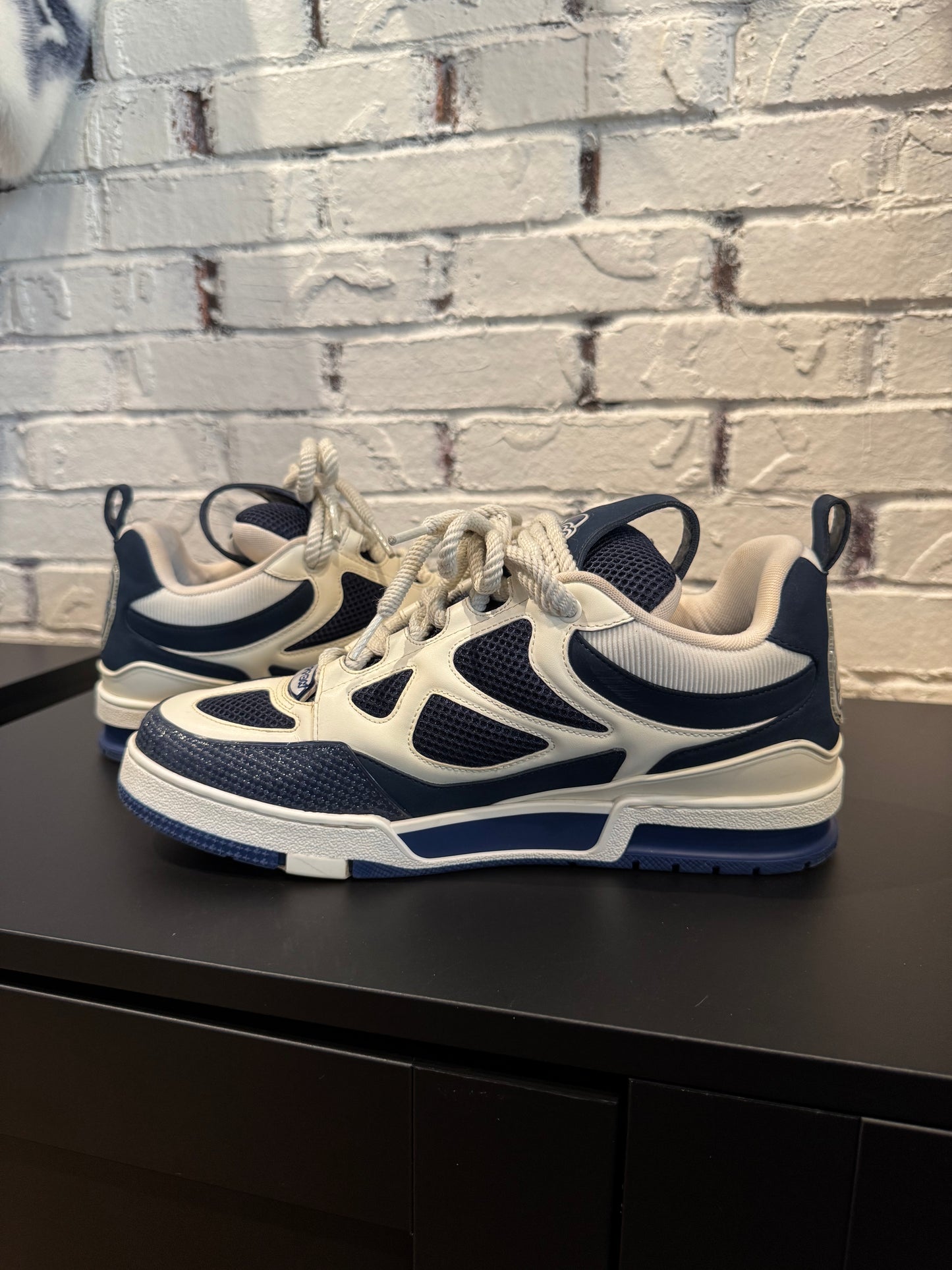 Louis Vuitton Skate Sneaker Navy Snake Skin (Size 10.5-11 US) (9.5LV) PO NB