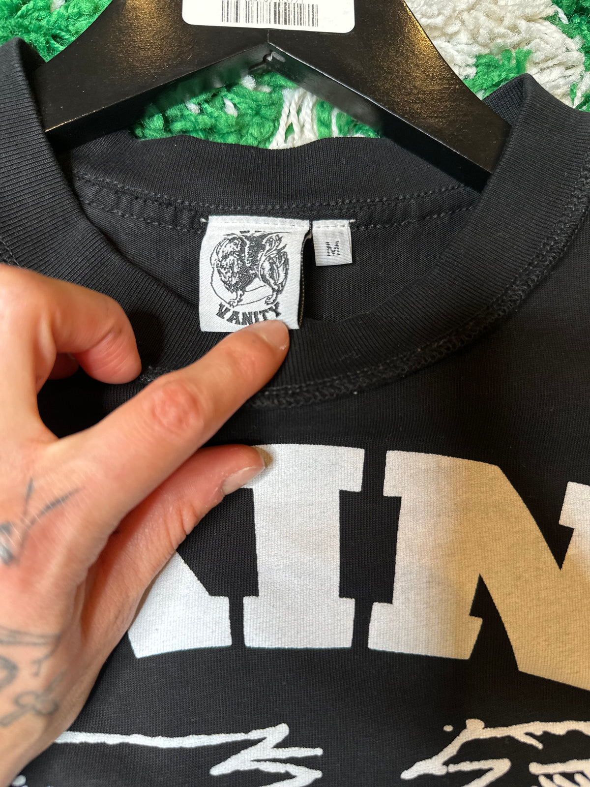 Saint Vanity Tee Black Size Medium