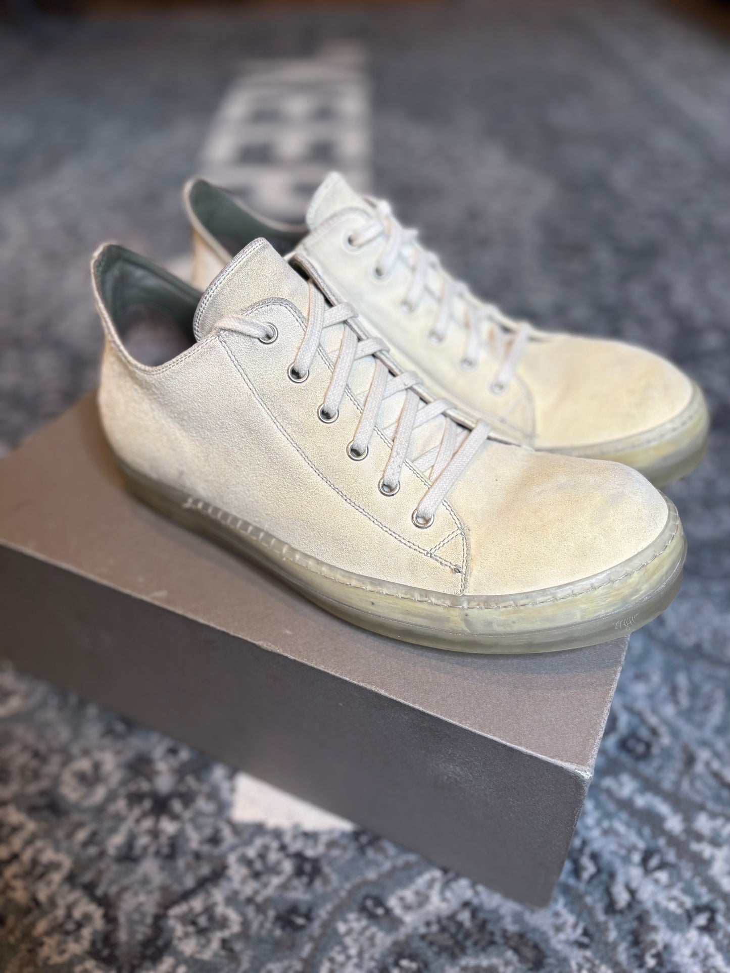 Rick Owens DRKSHDW SS19 Babel Ramones Sneakers Low Top PO OG SIZE 9.5 US / 42.5 EU