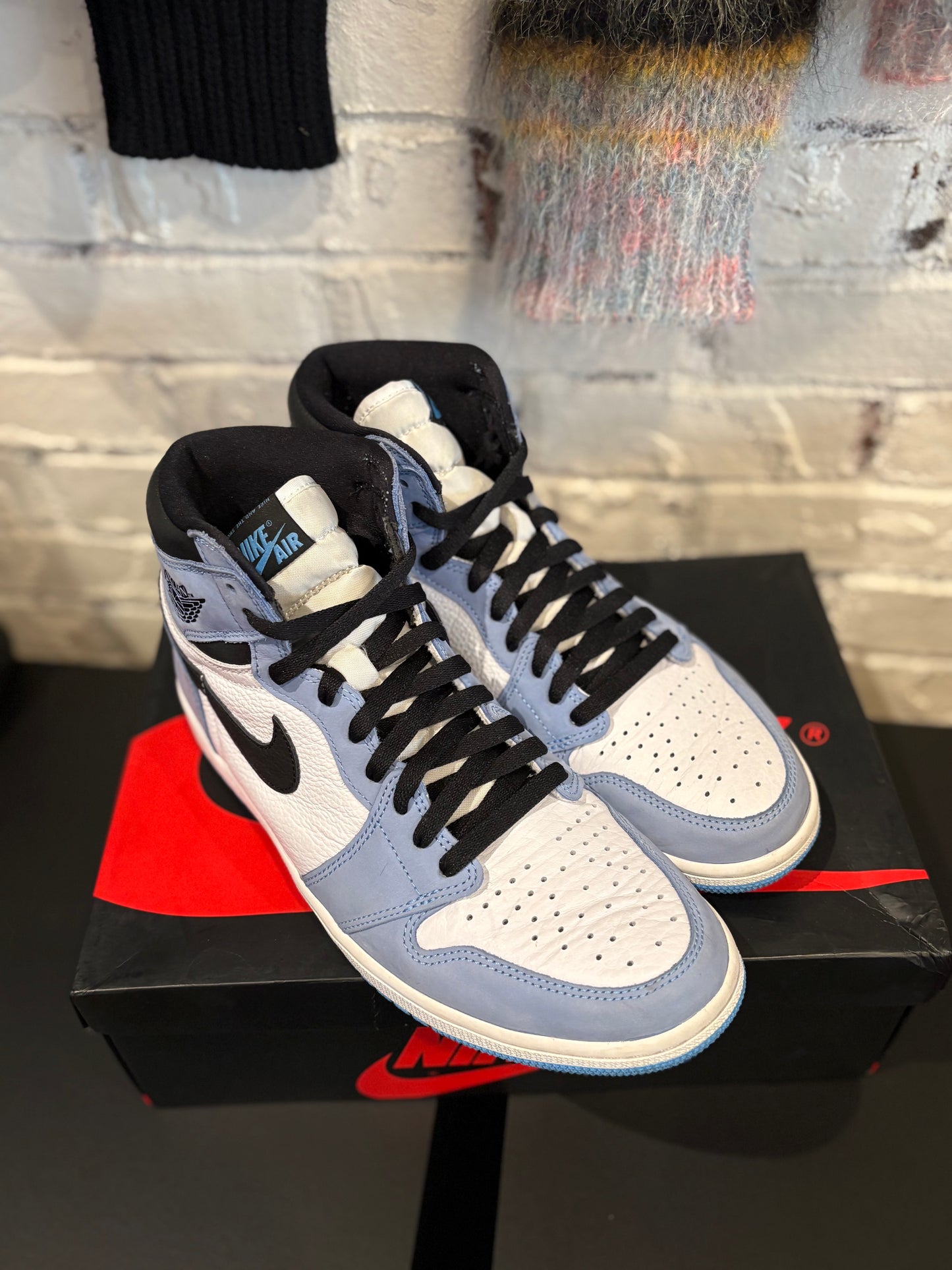 Jordan 1 Retro High University Blue Clean OG Size 10.5