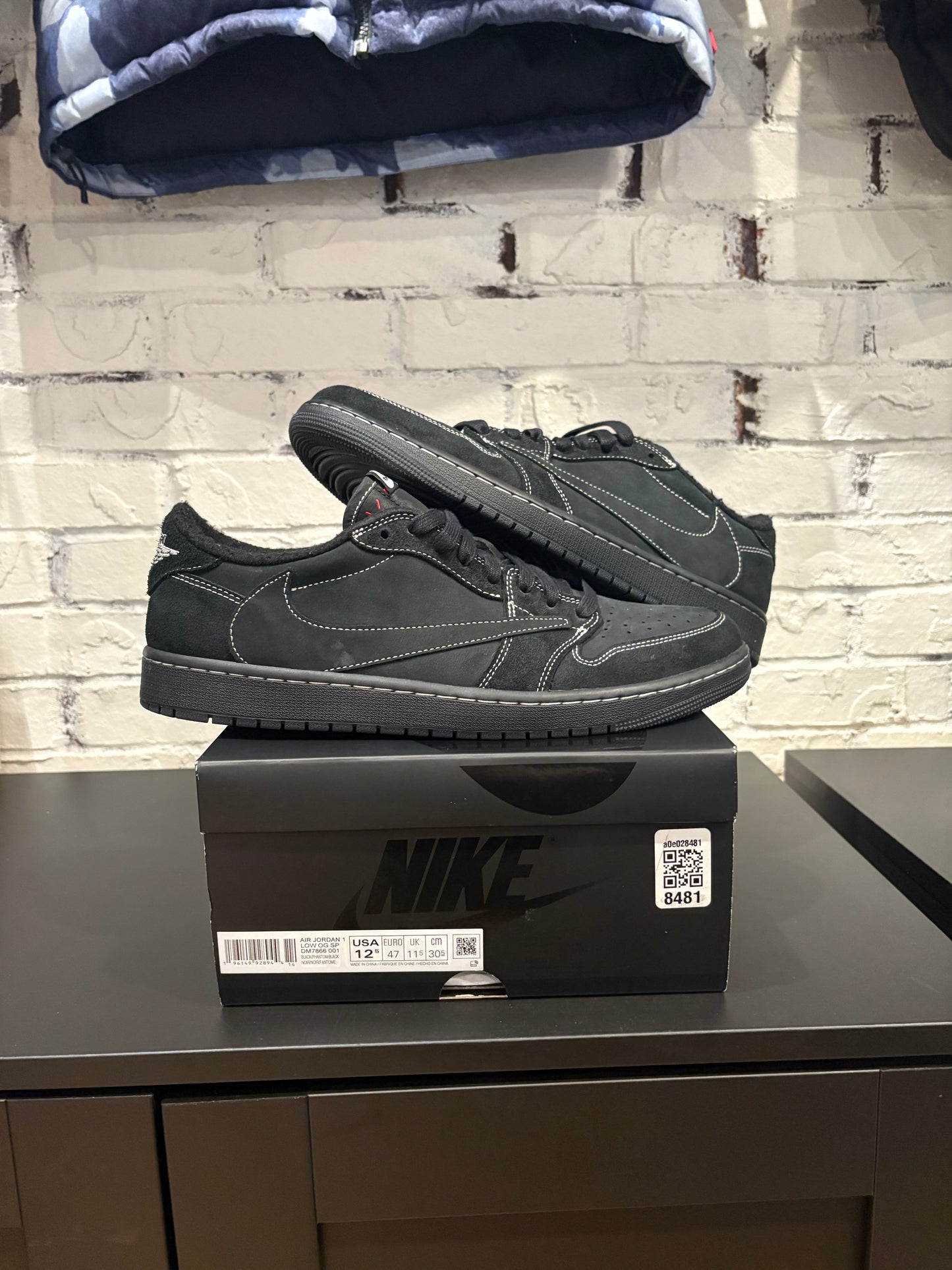 Jordan 1 Retro Low Travis Scott Black Phantom PO OG ALL Size 12.5