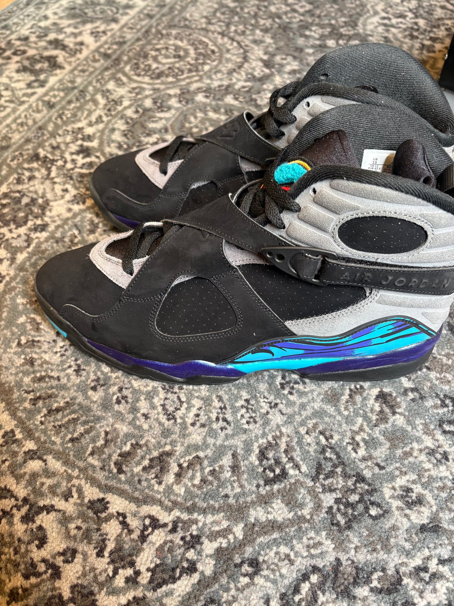 Jordan 8 Retro “Aqua” Vnds Og Size 13