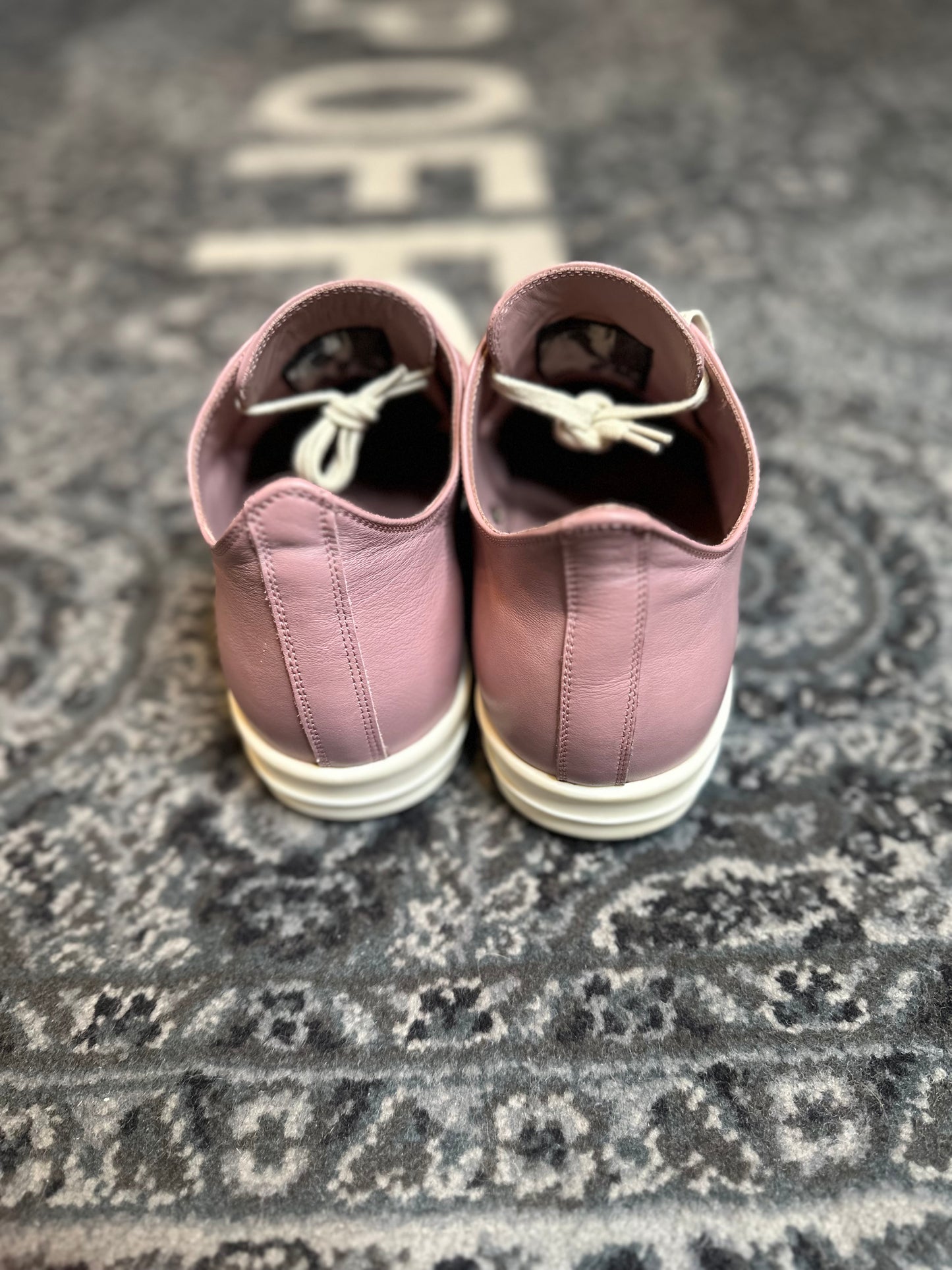 Rick Owens Ramone Low Pink Leather CLEAN NB SIZE 11(44EU)