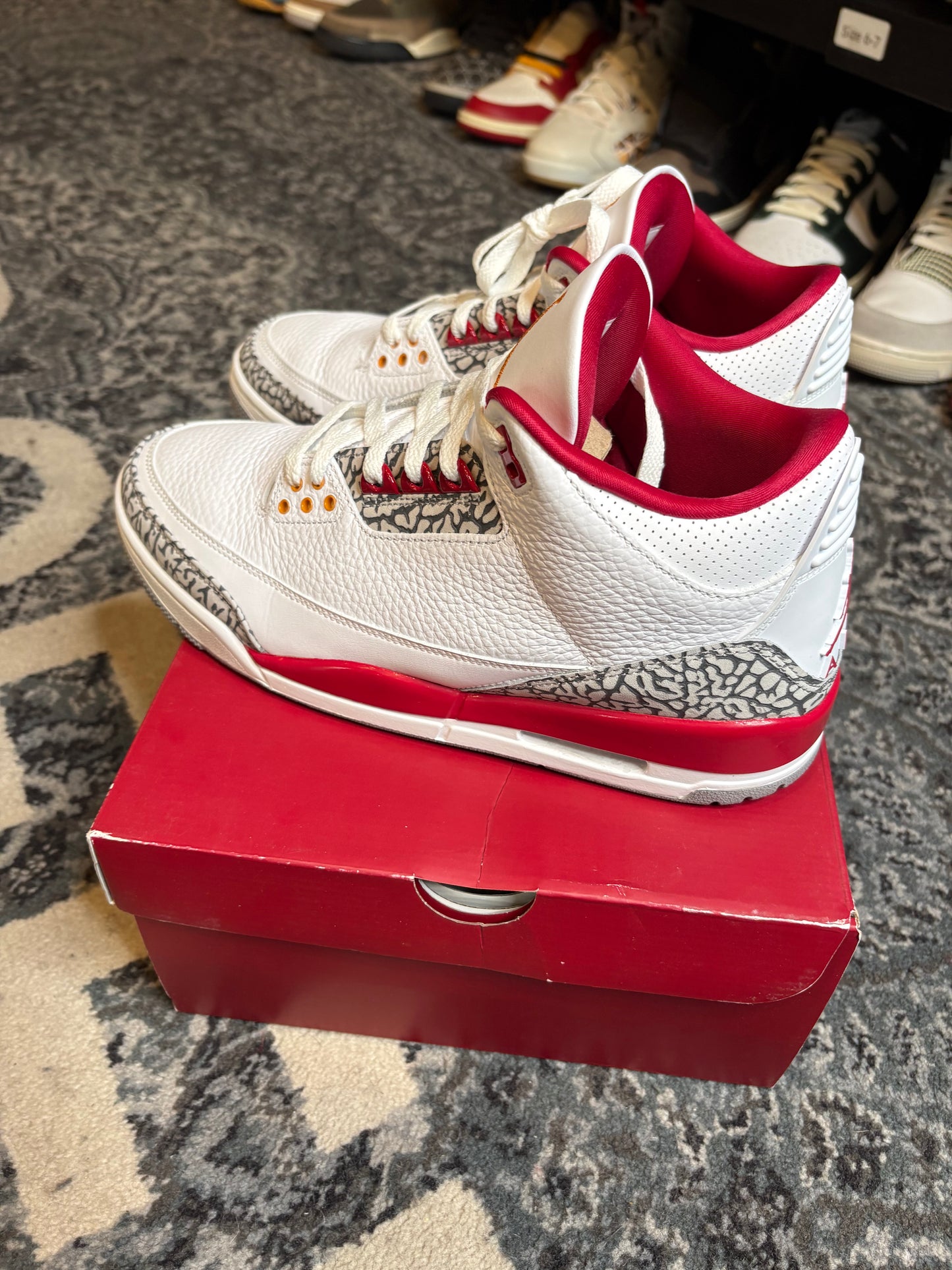 Jordan 3 Retro “Cardinal Red” Vnds Og Size 11