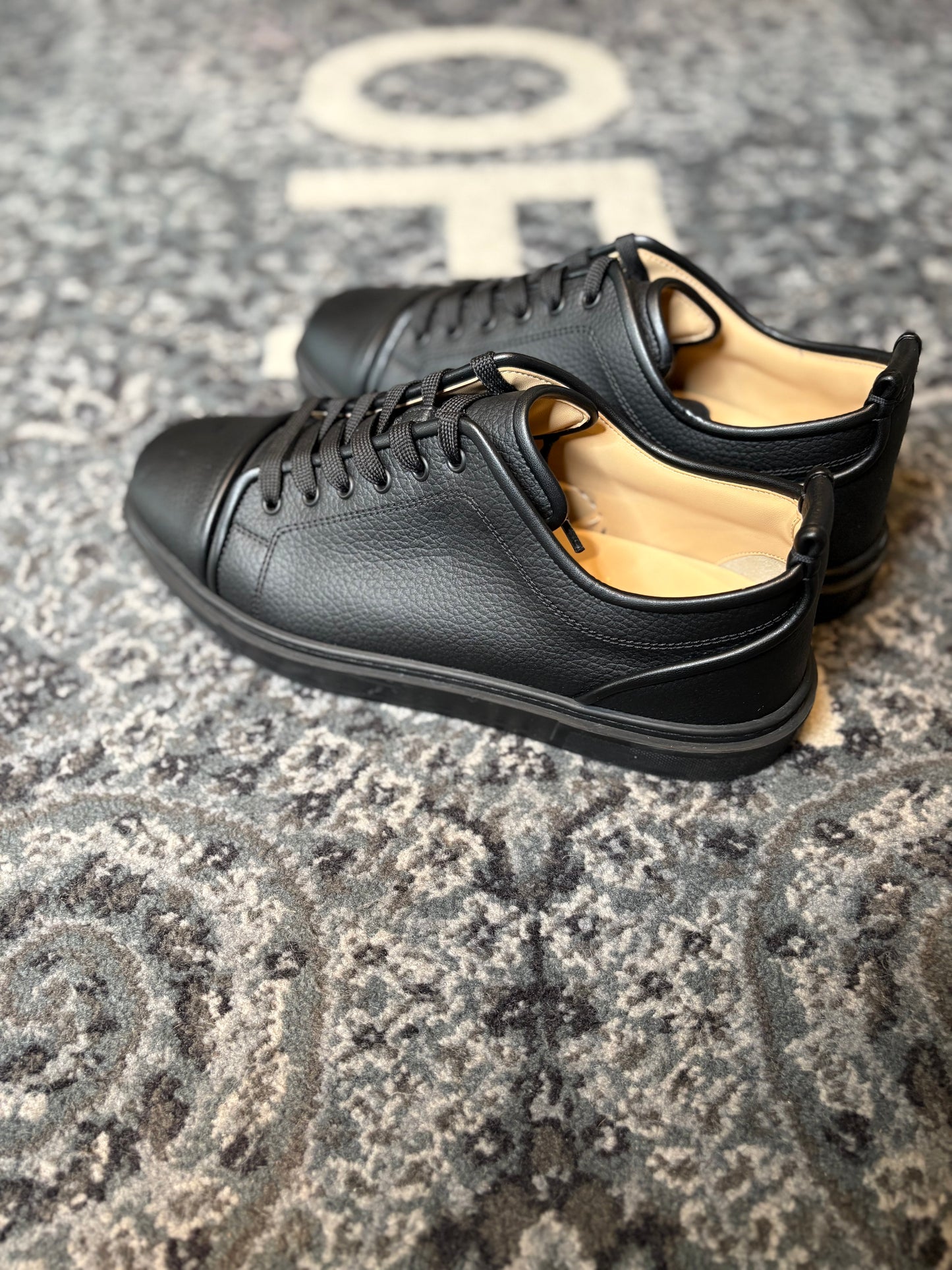 Christian Louboutin “Black Adolon Junior Leather” Clean Nb Size 13.5(46.5 EU)