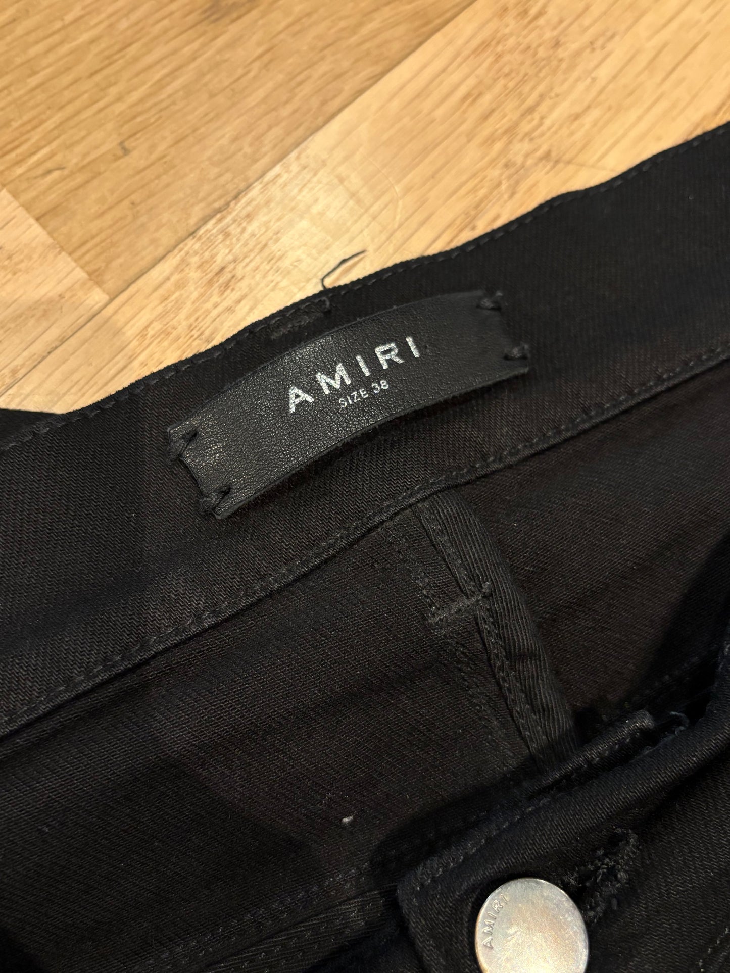 Amiri Jeans Black Distressed Size 38