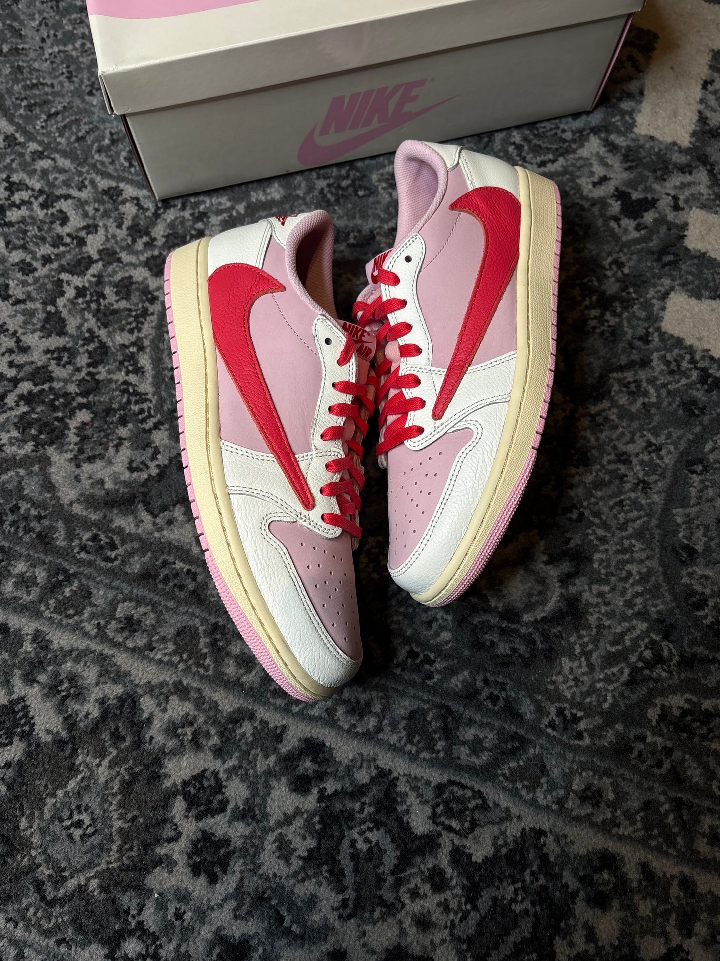 Jordan 1 Retro Low “Travis Scott Tropical Pink”
