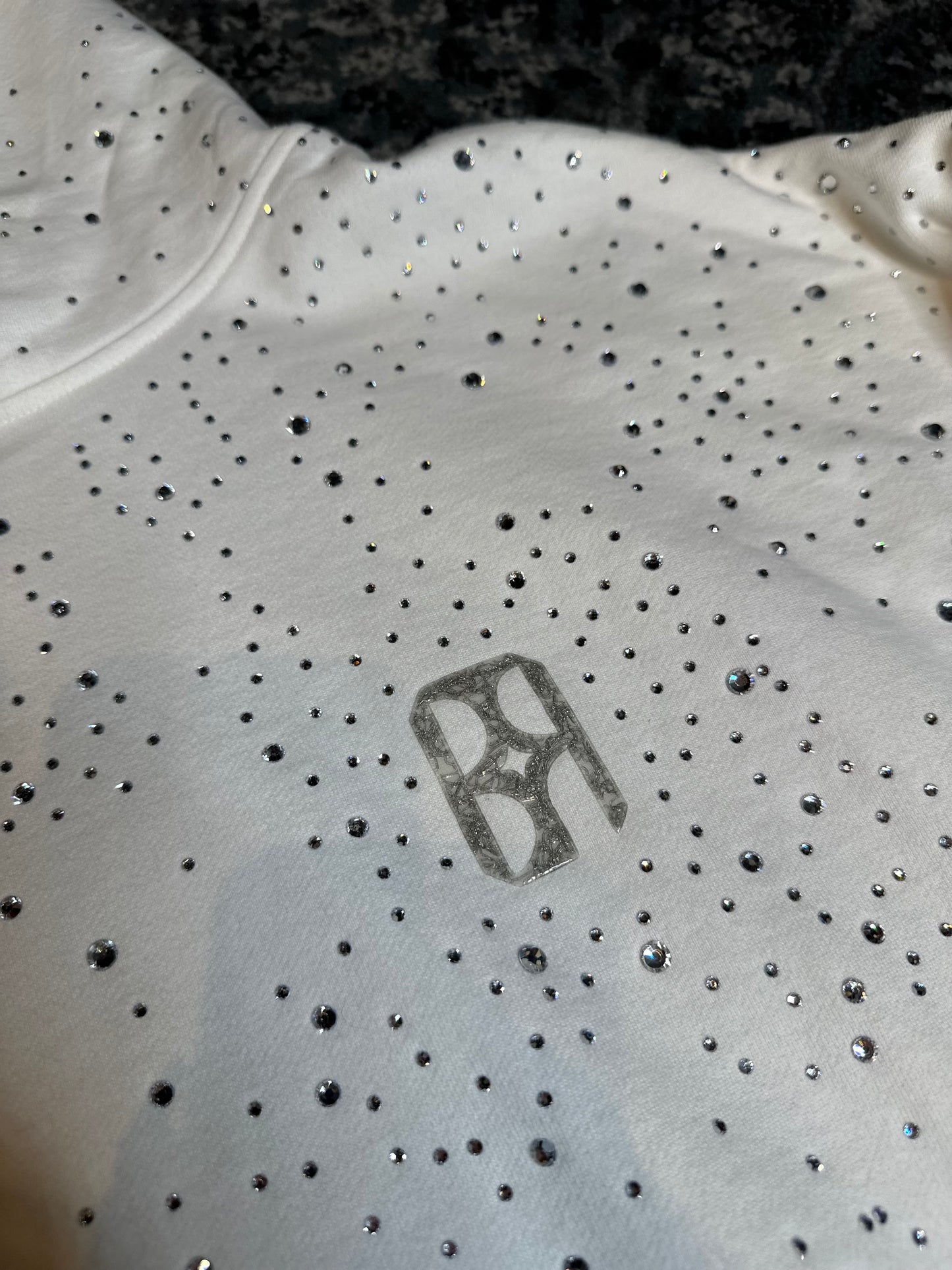 Birth of Royal Child White Rhinestone Size XL