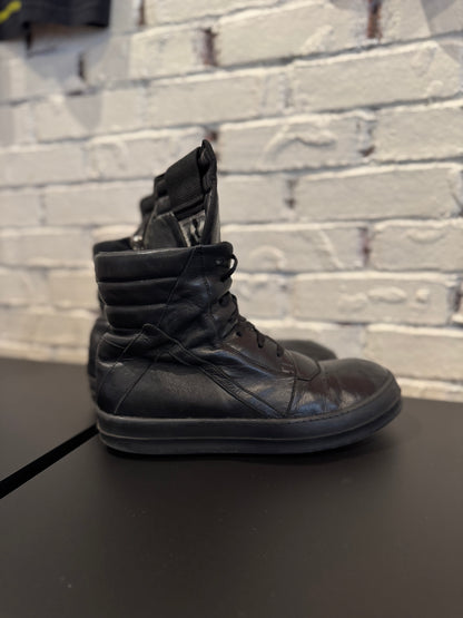 Rick Owen’s Geobasket ‘triple black’ size 8US (41 EU) PO NB