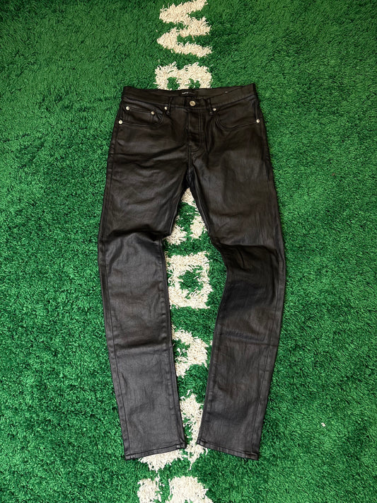 Purple Jeans Black Waxed Size 32