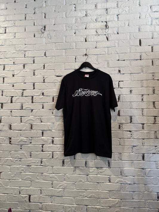 Supreme Script T-shirt Black DS Size M