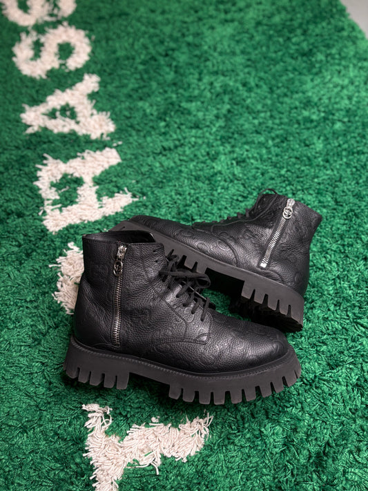 Gucci Black Monogram Boots Clean NB Size 11G