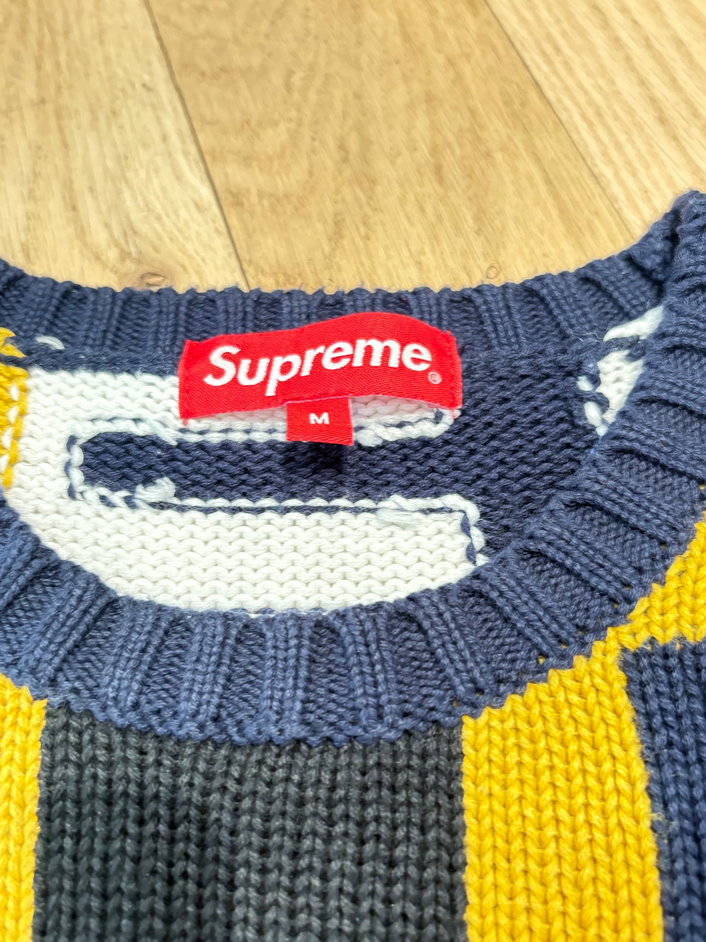 Supreme Multicolor Logo Sweater Size Medium