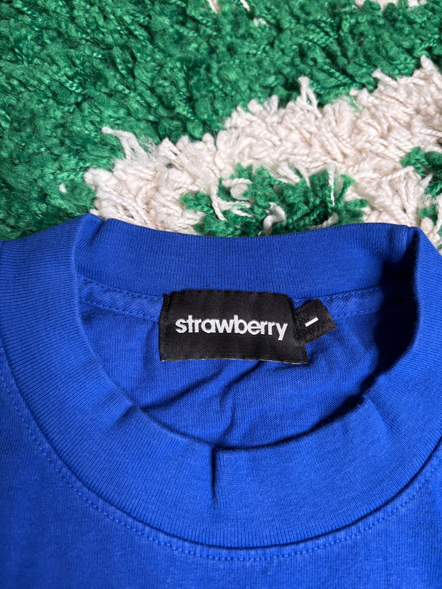 Strawberry Tee Blue Arabic DS Size Large