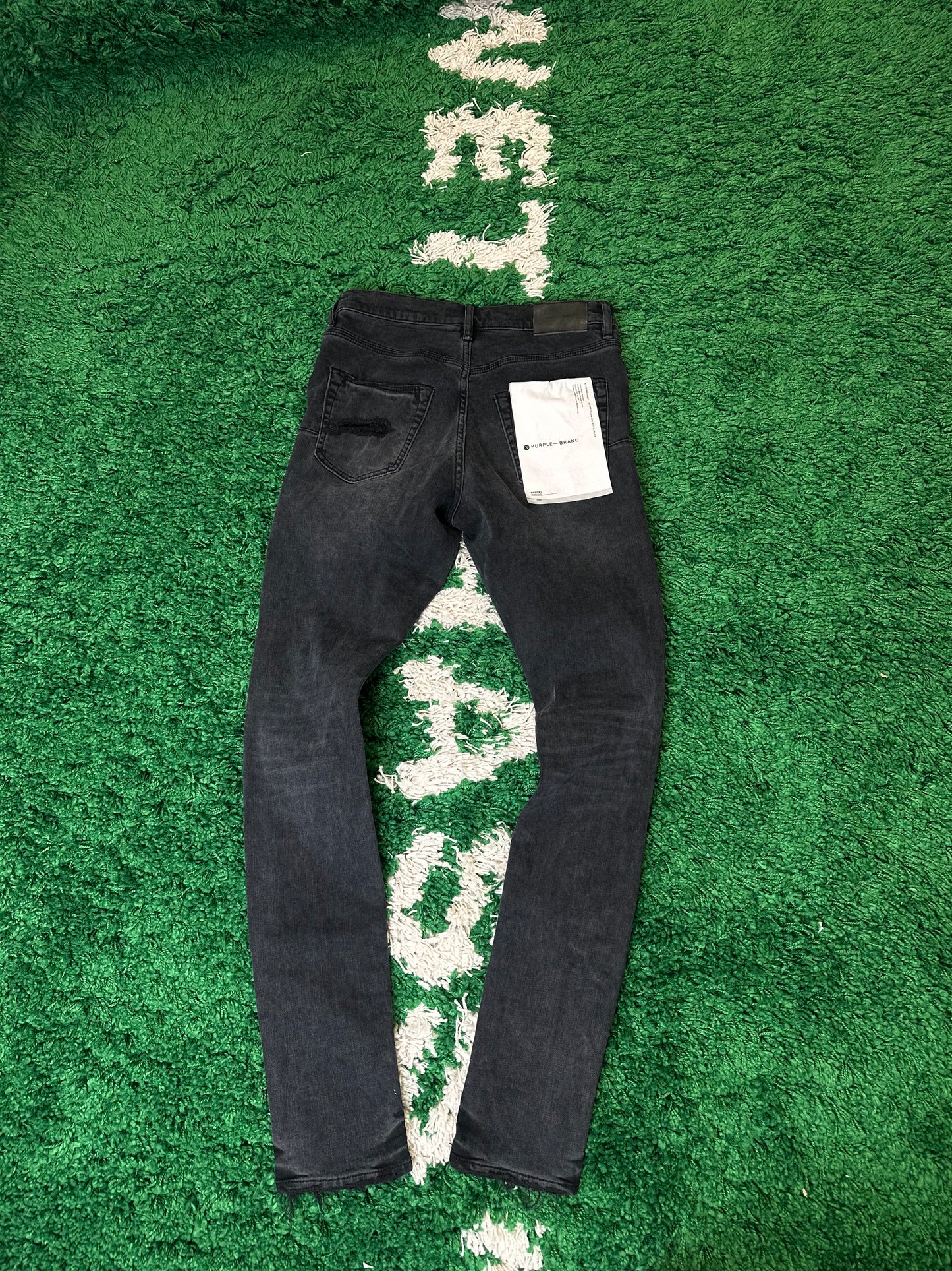 Purple Jeans Black Distressed Size 29