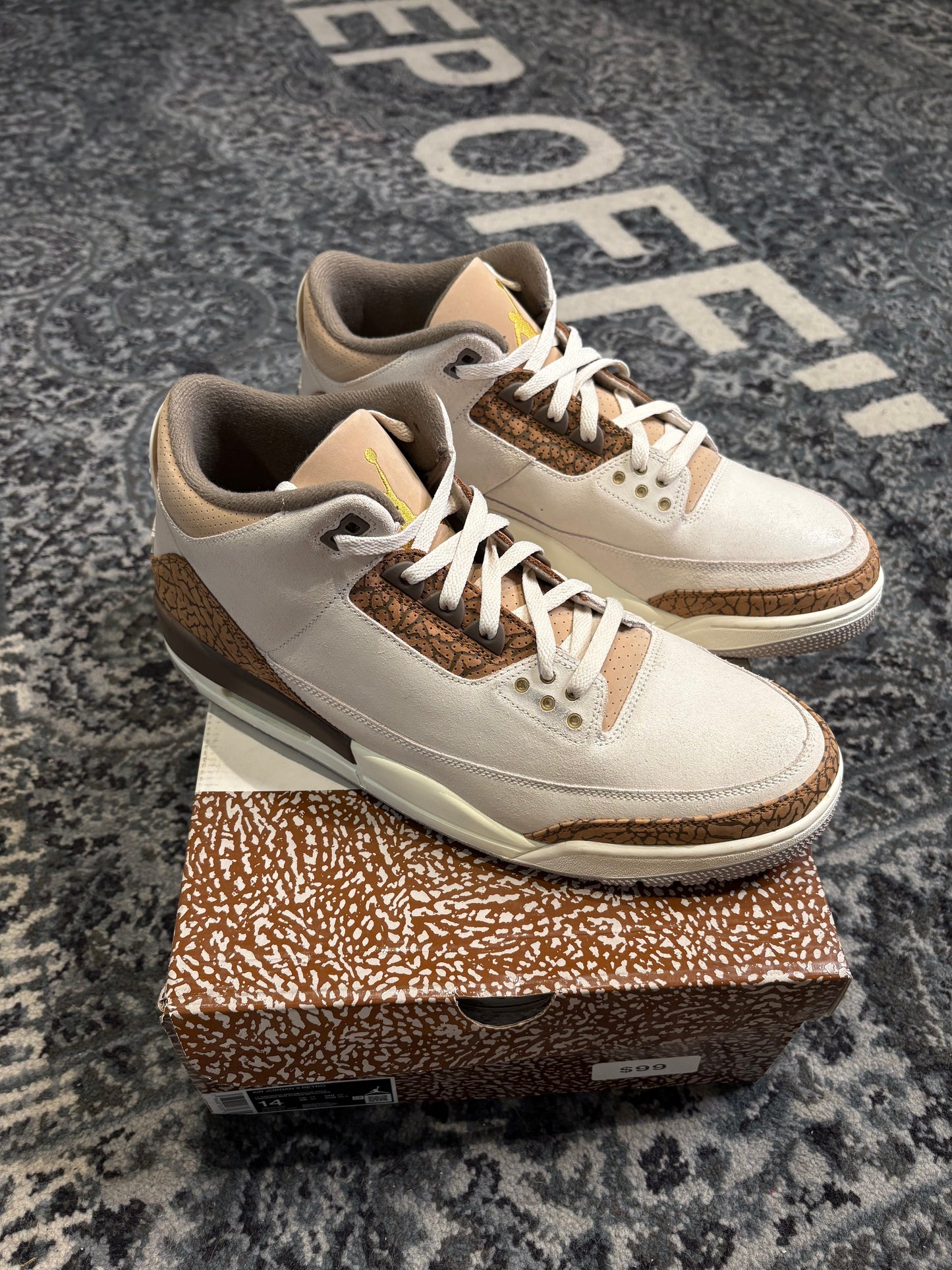 Jordan 3 Retro Palomino PO Size 14