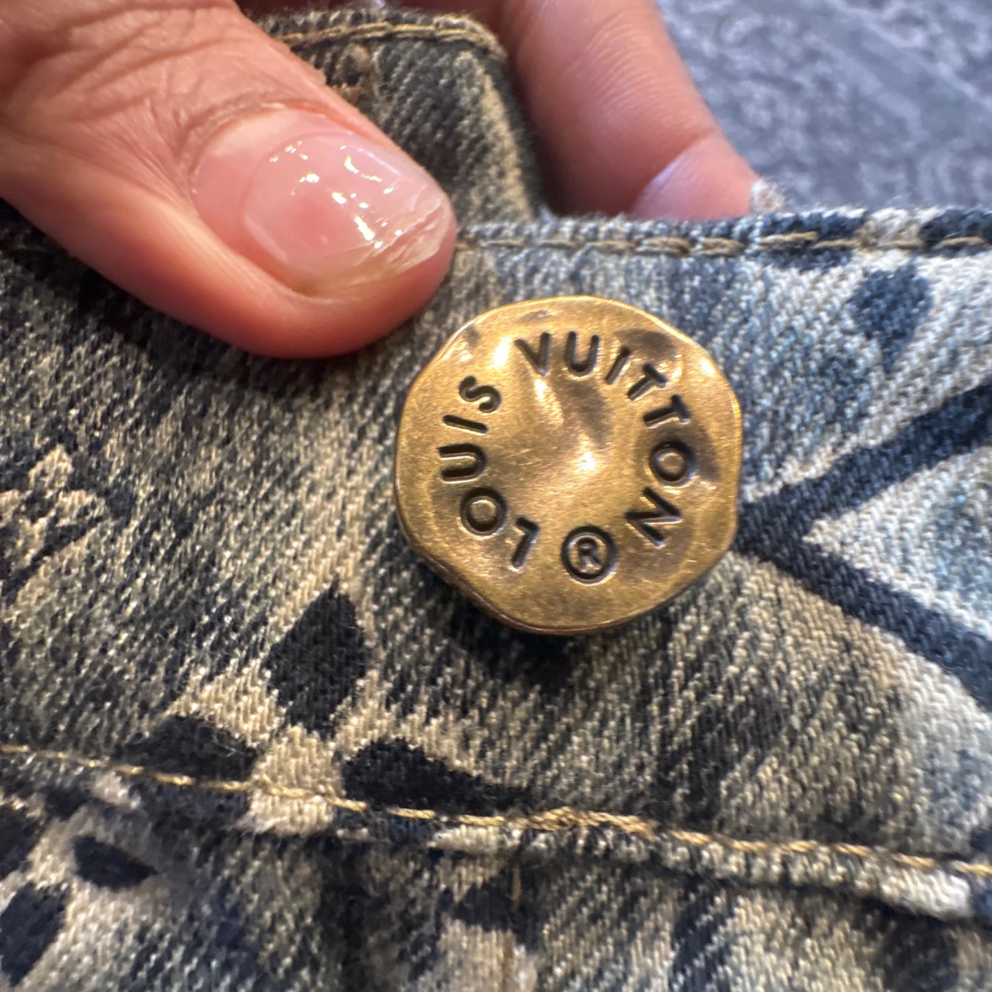 Louis Vuitton Monogram Jeans Size 34