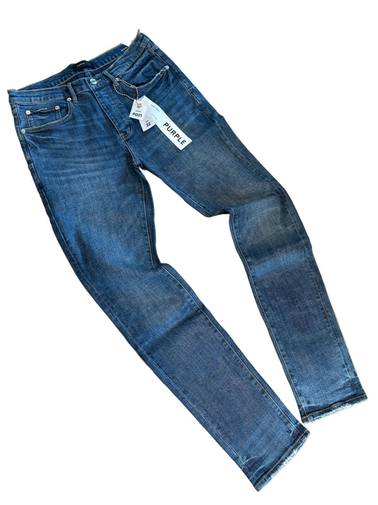 Purple Jeans Skinny Coated Dark Indigo DS