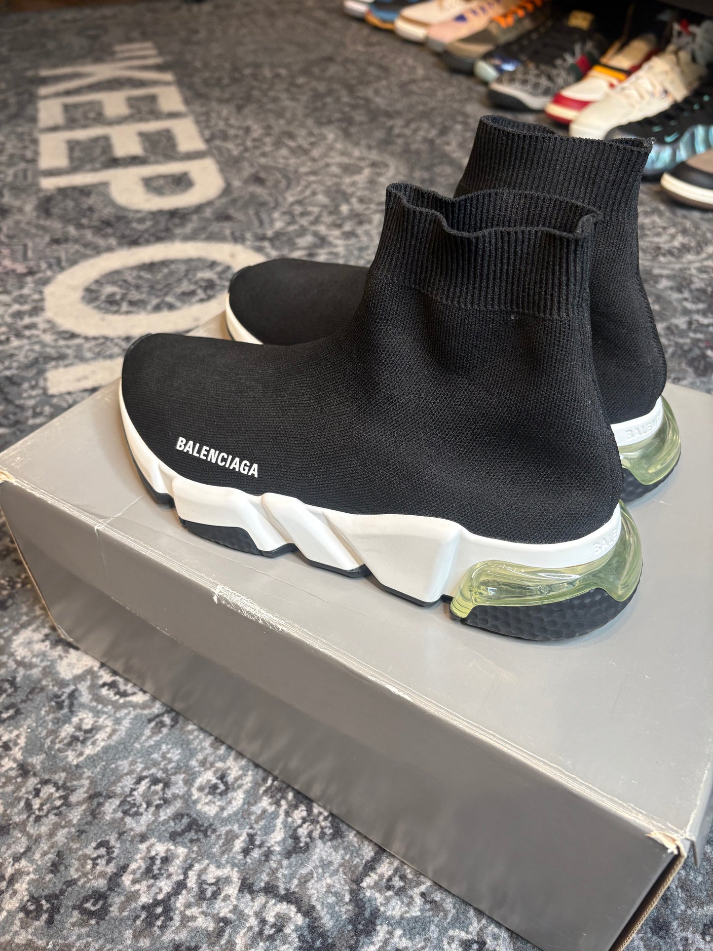 Balenciaga Speed Trainer “Black White” Clean Og Size 7(40 EU)