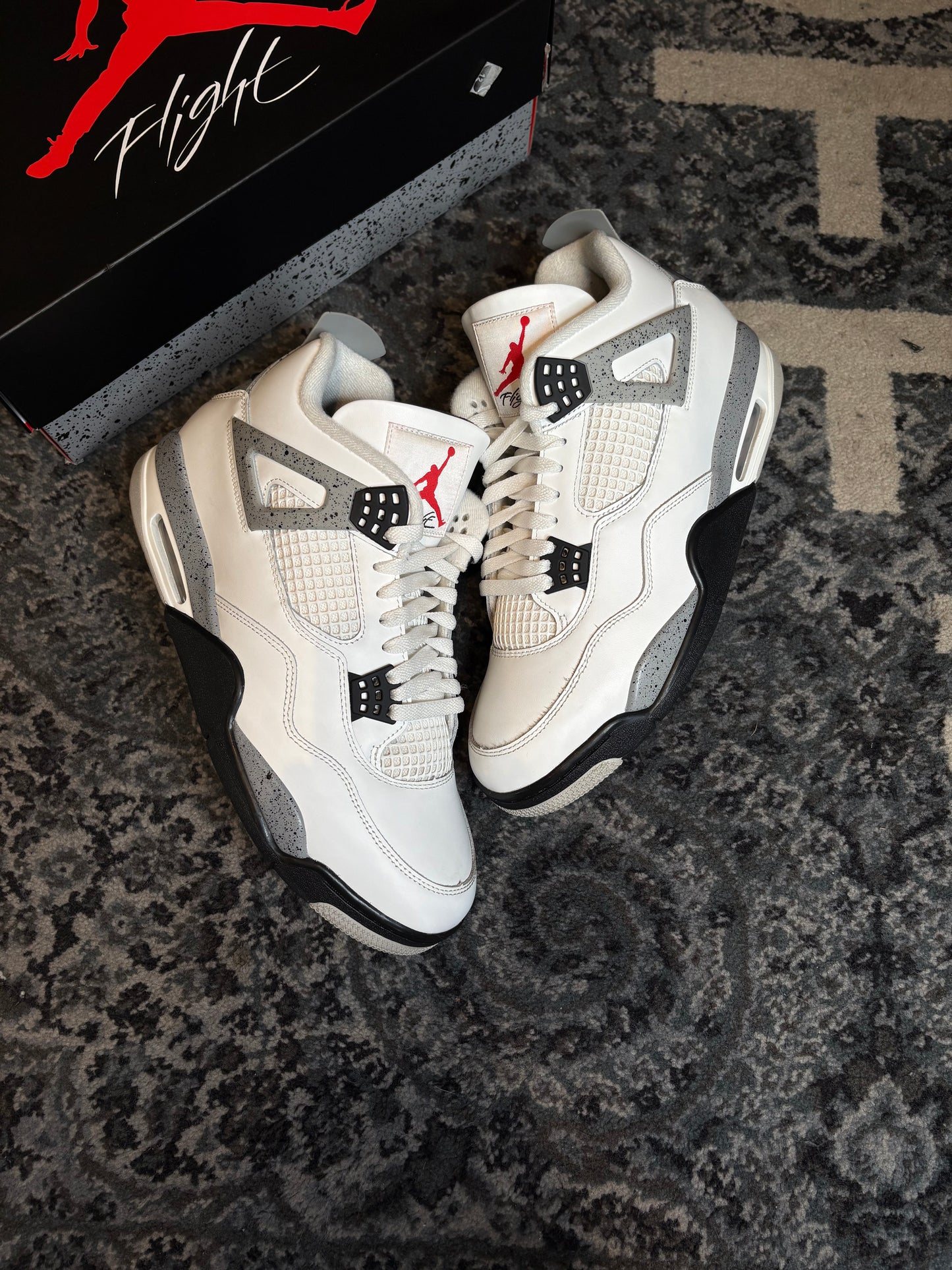 Jordan 4 Retro “White Cement” Clean Og Size 12