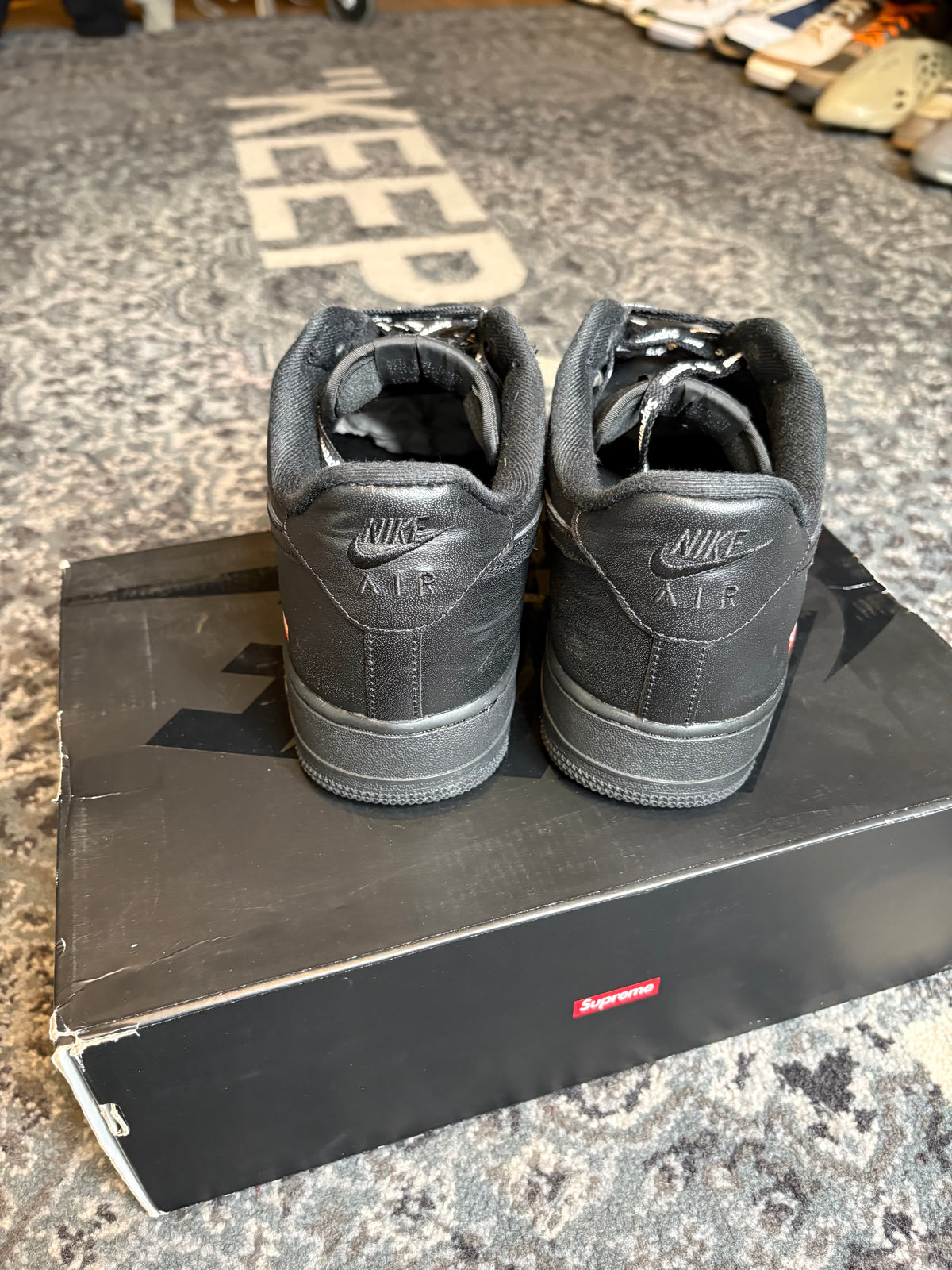 Nike Air Force 1 Supreme “Black” Clean Og Size 10.5