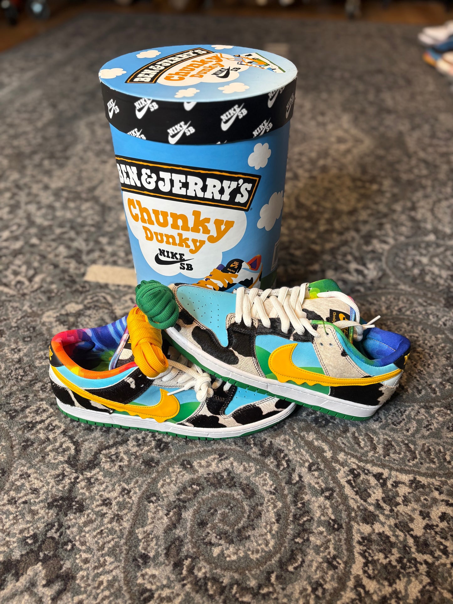 Nike Sb Dunk Low “Ben & Jerry’s Chunky Dunky”(Special Box) Ds Og Size 10.5