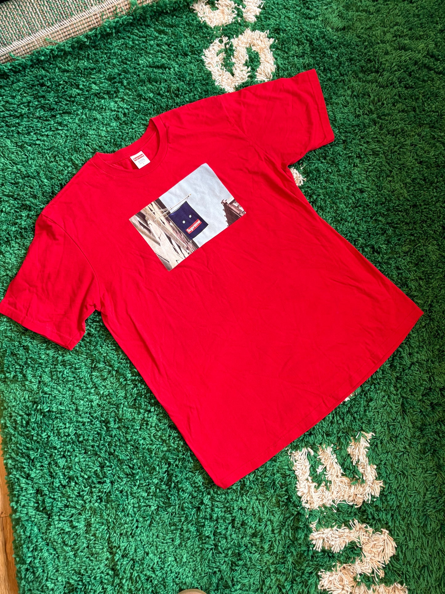 Supreme Red Stop Sign Tee Size Large