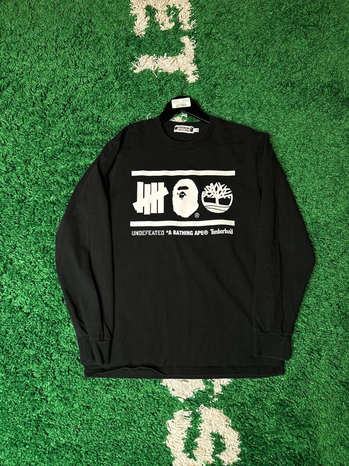 Bape x Timberland x Undefeated Long Sleeve Black Size Medium