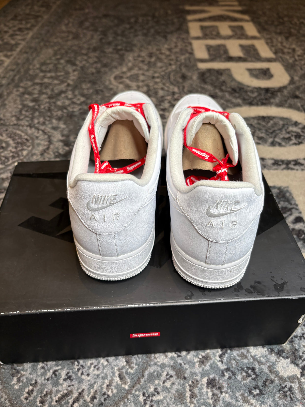 Nike Air Force 1 “White Supreme” Po Og Size 12