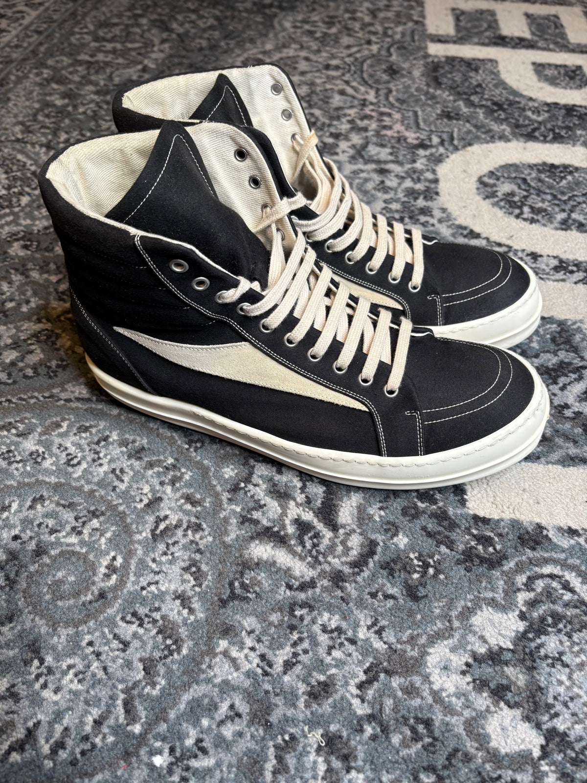 Rick Owens Lido Drkshdw Vintage High “Black Milk” Clean Nb Size 13(46 EU)