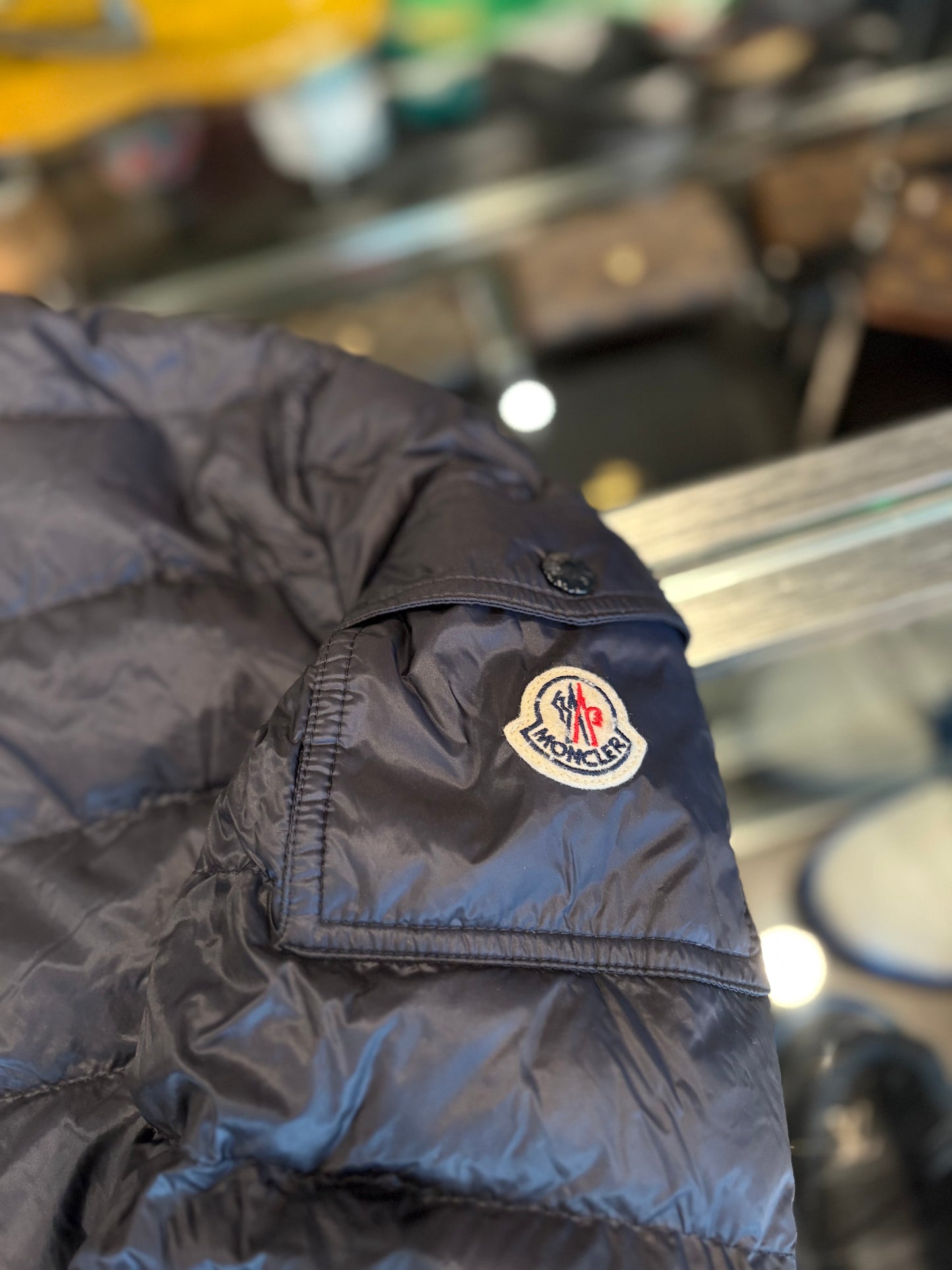 Moncler Navy Down Puffer Size XS