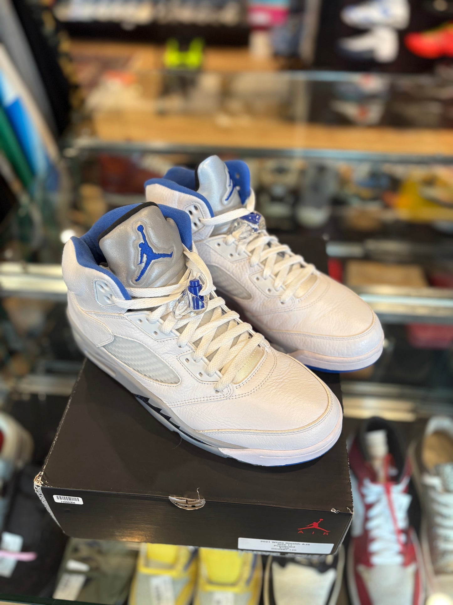Air Jordan 5 Retro White Stealth PO Size 11