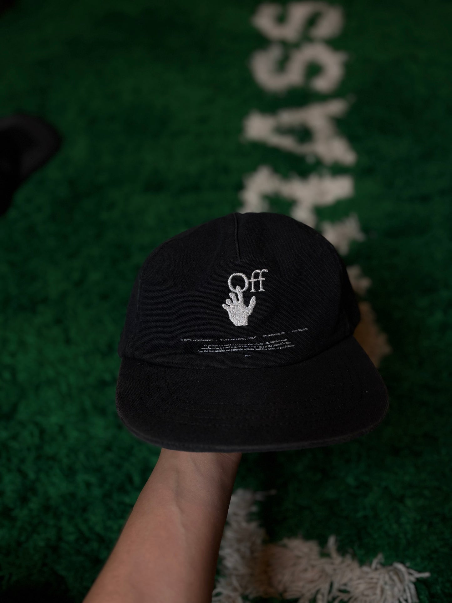Off-White Hat Black