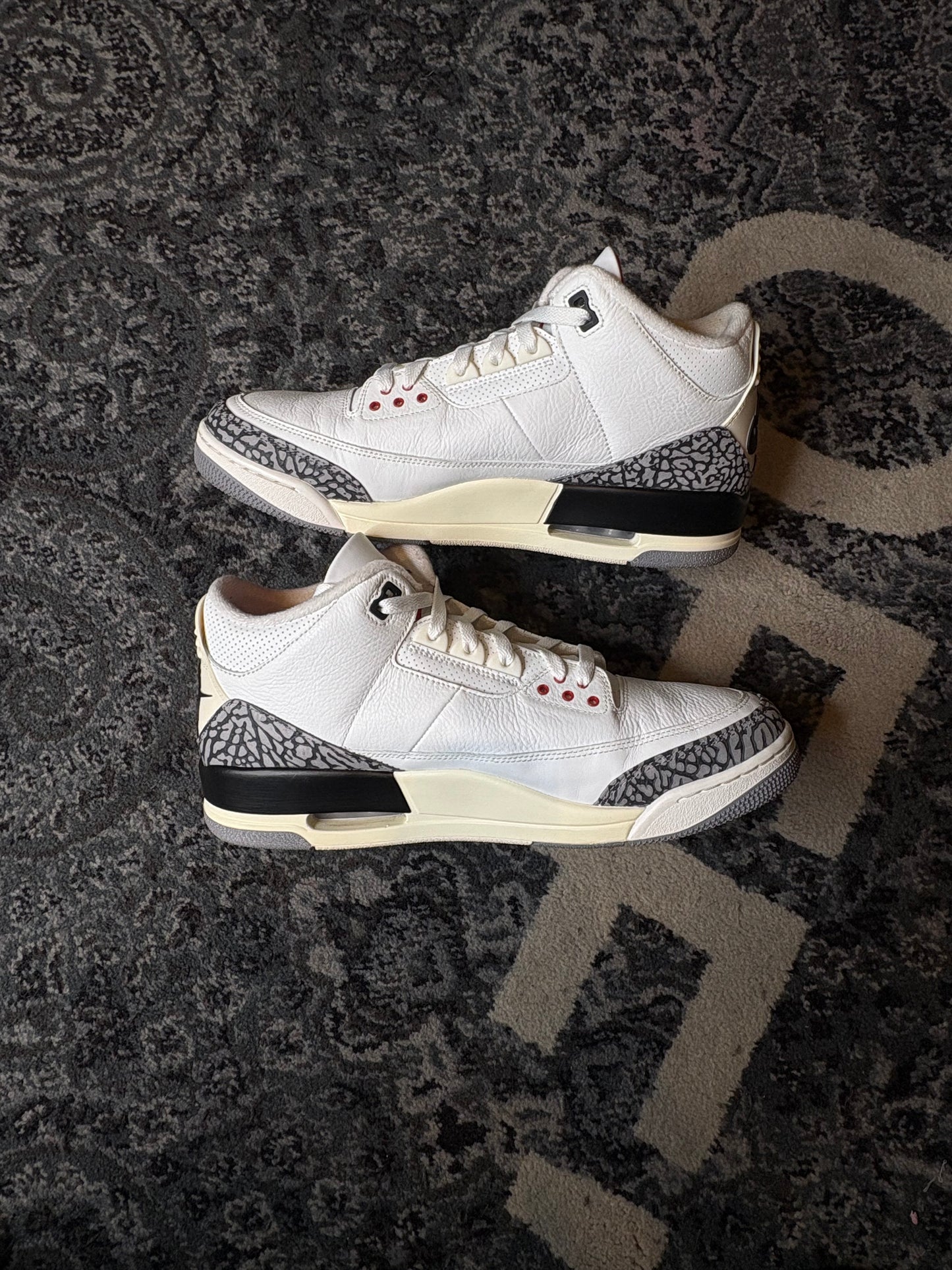Jordan 3 Retro “White Cement Reimagined” Clean No Box Size 13