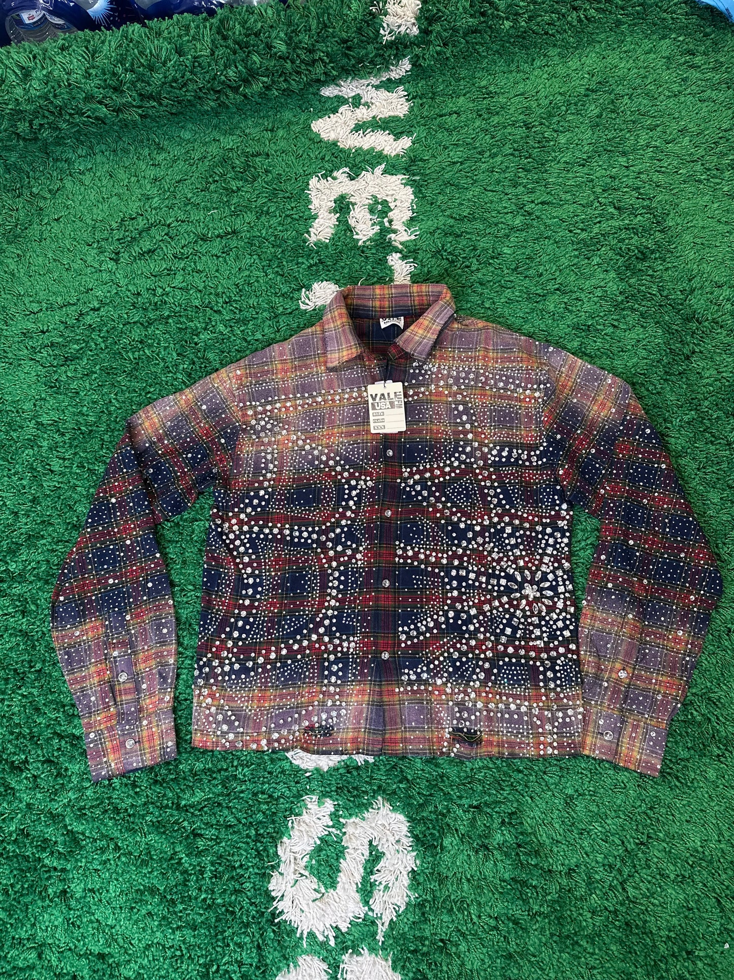 Vale Multicolor Rhinestone Flannel DS Size Medium