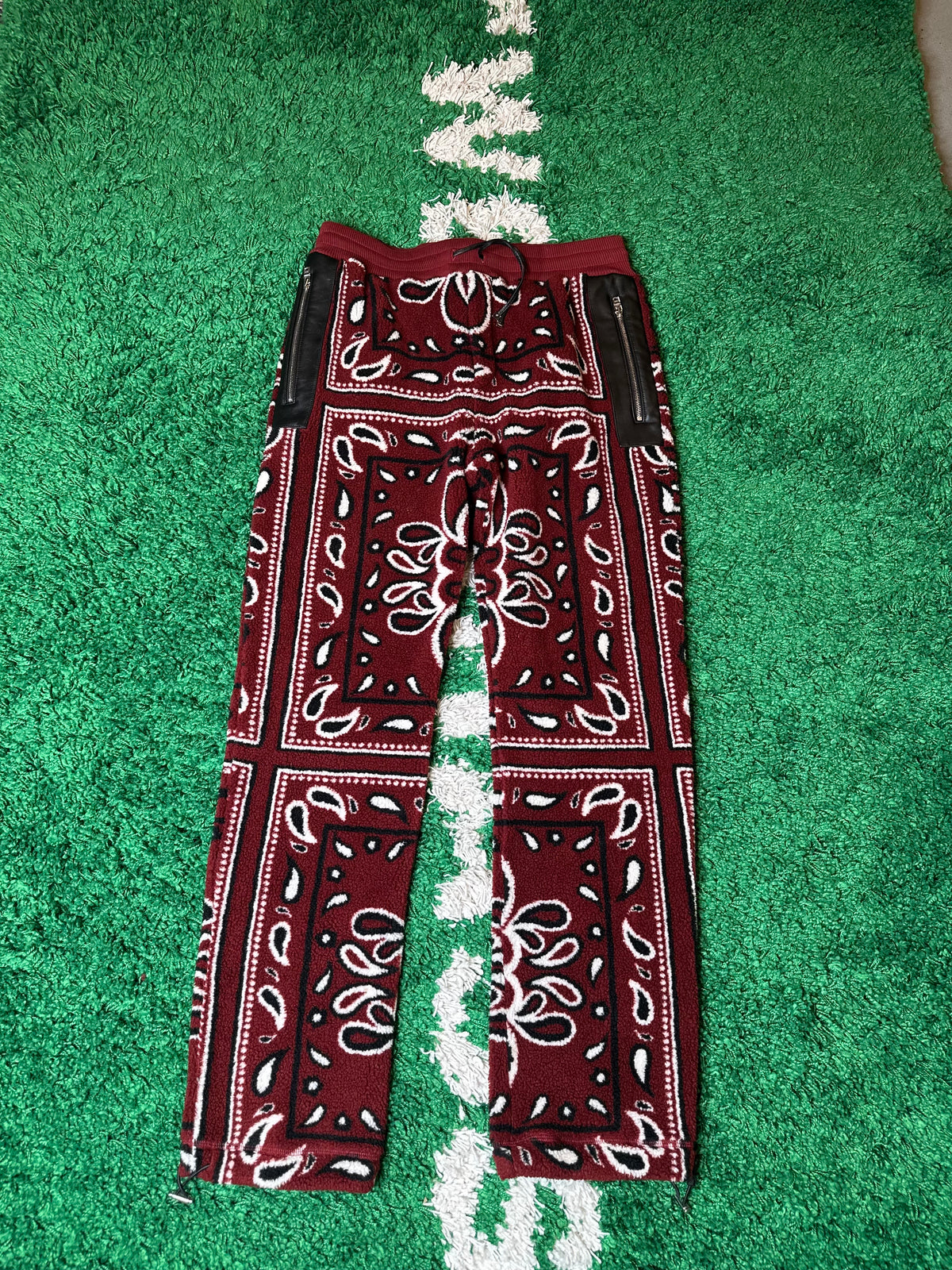 Amiri Red Bandana Sweatpants Size XL