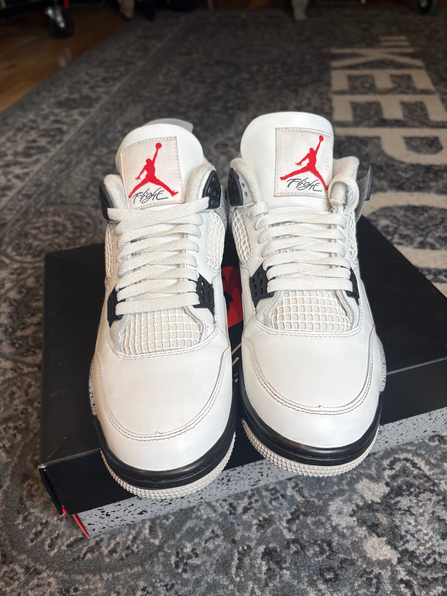 Jordan 4 Retro “White Cement” Clean Og Size 9.5