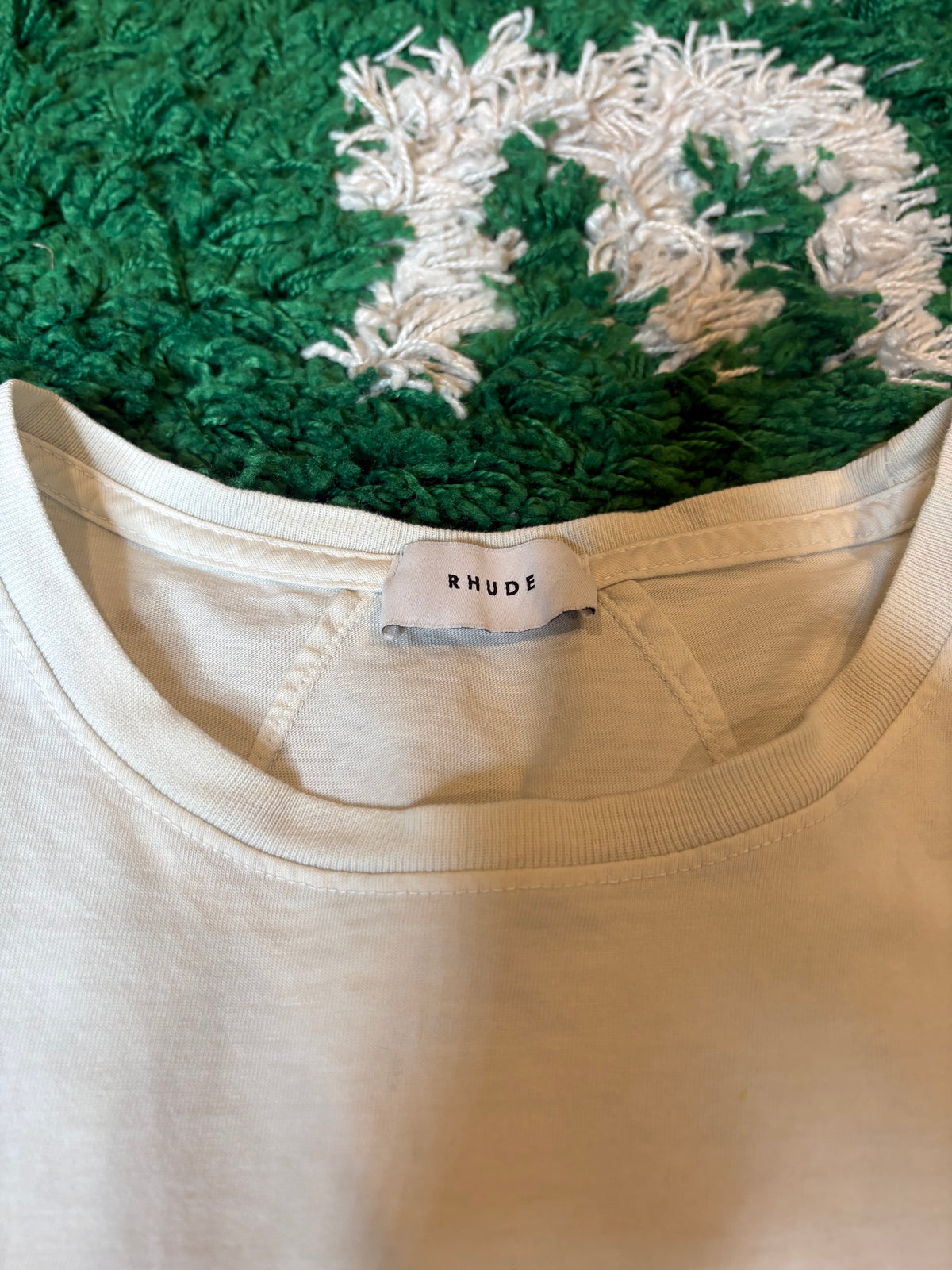 Rhude Graphic Tee White Size Medium