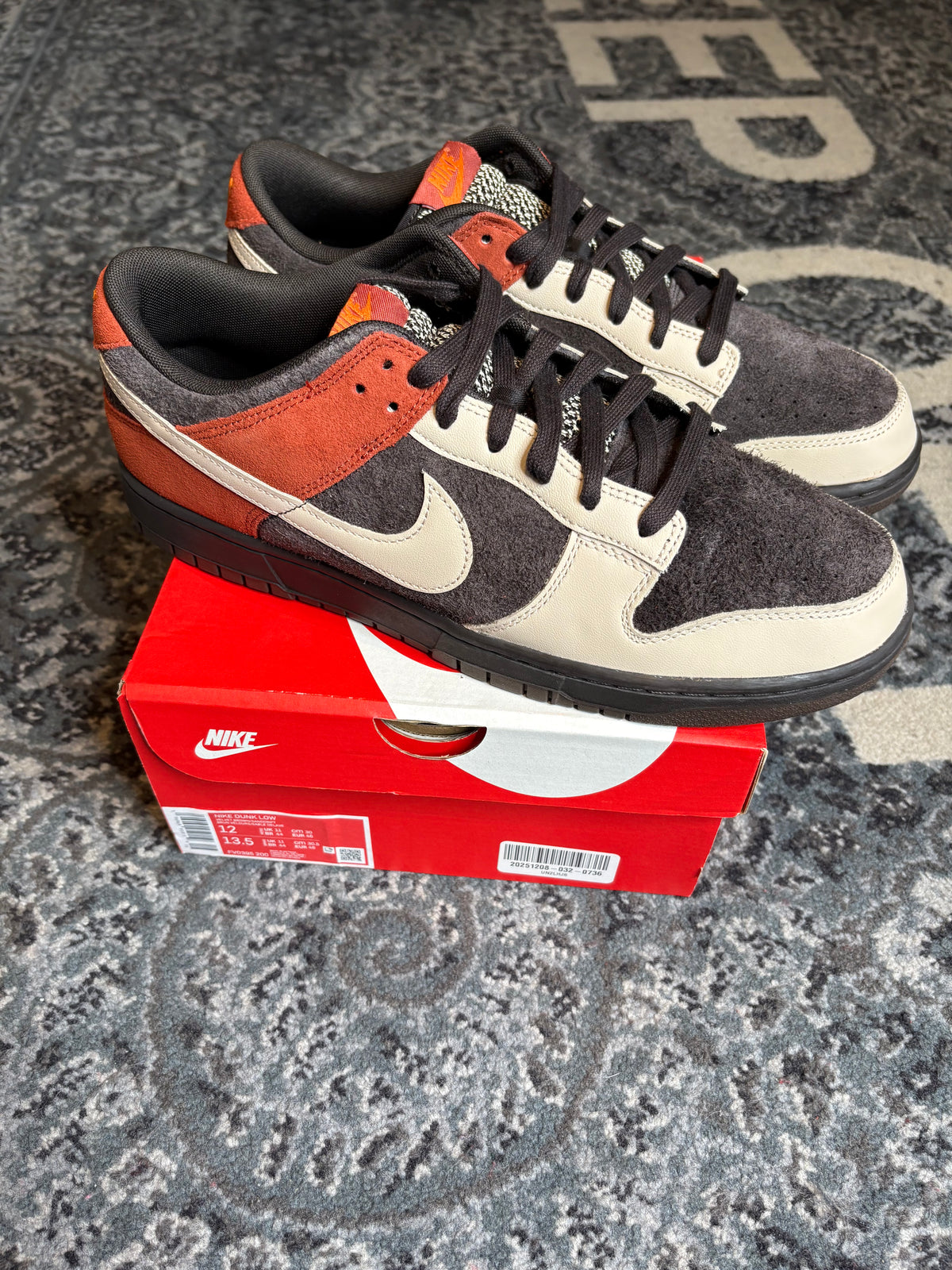 Nike Dunk Low “Red Panda” Clean Og Size 12