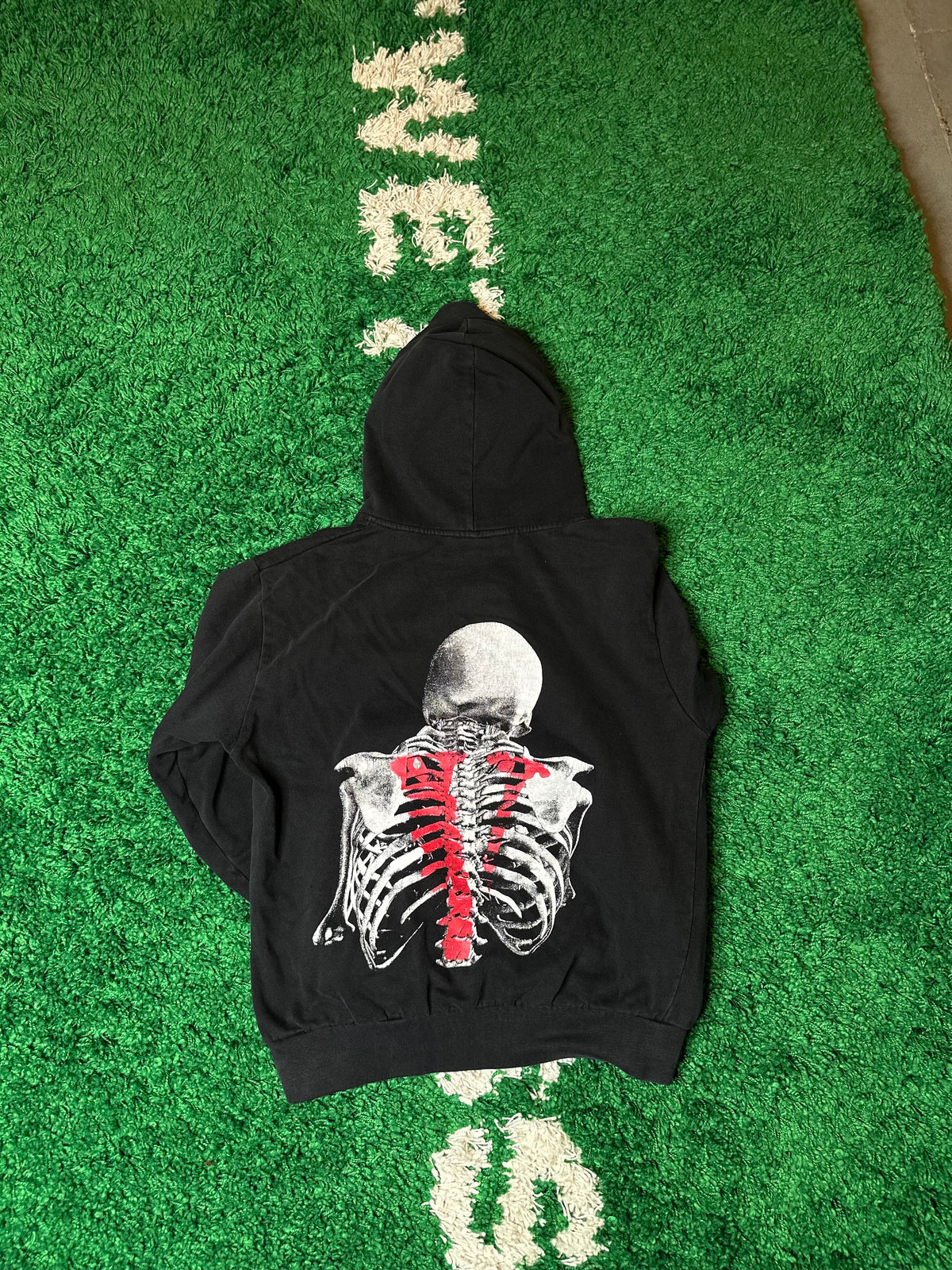 Vlone Skeleton Hoodie Size Medium