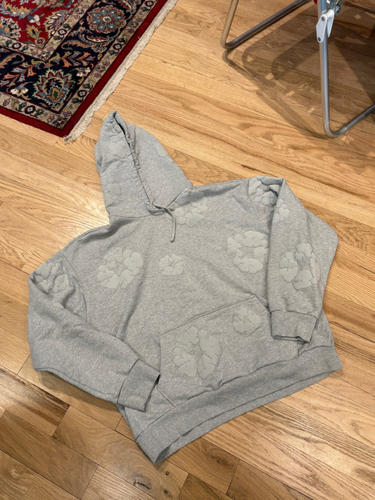 Denim Tears Gray Mono Wreath Hoodie Size XL