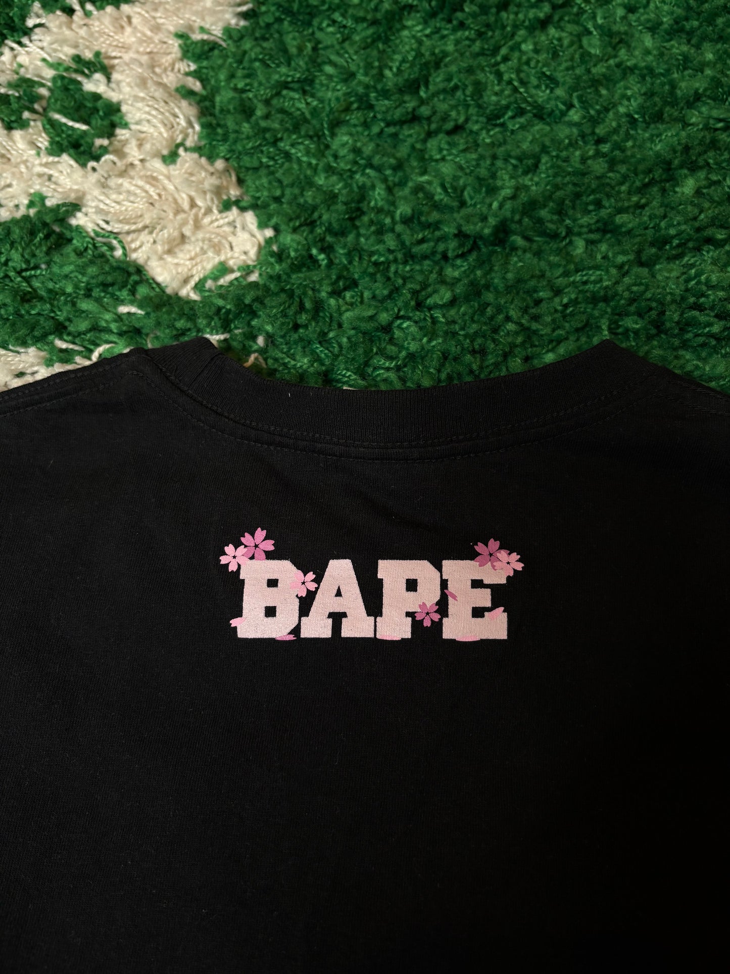 Bape Flower Ape Head Tee Black Size XXL