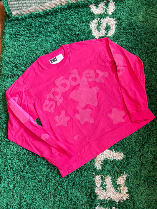 Sp5der Pink Long Sleeve Size XL