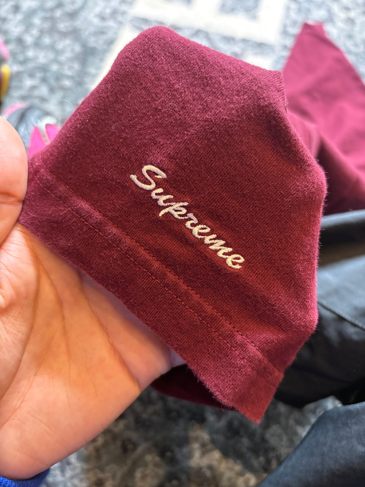 Supreme Playboy Pocket Tee “Burgundy” Size Medium
