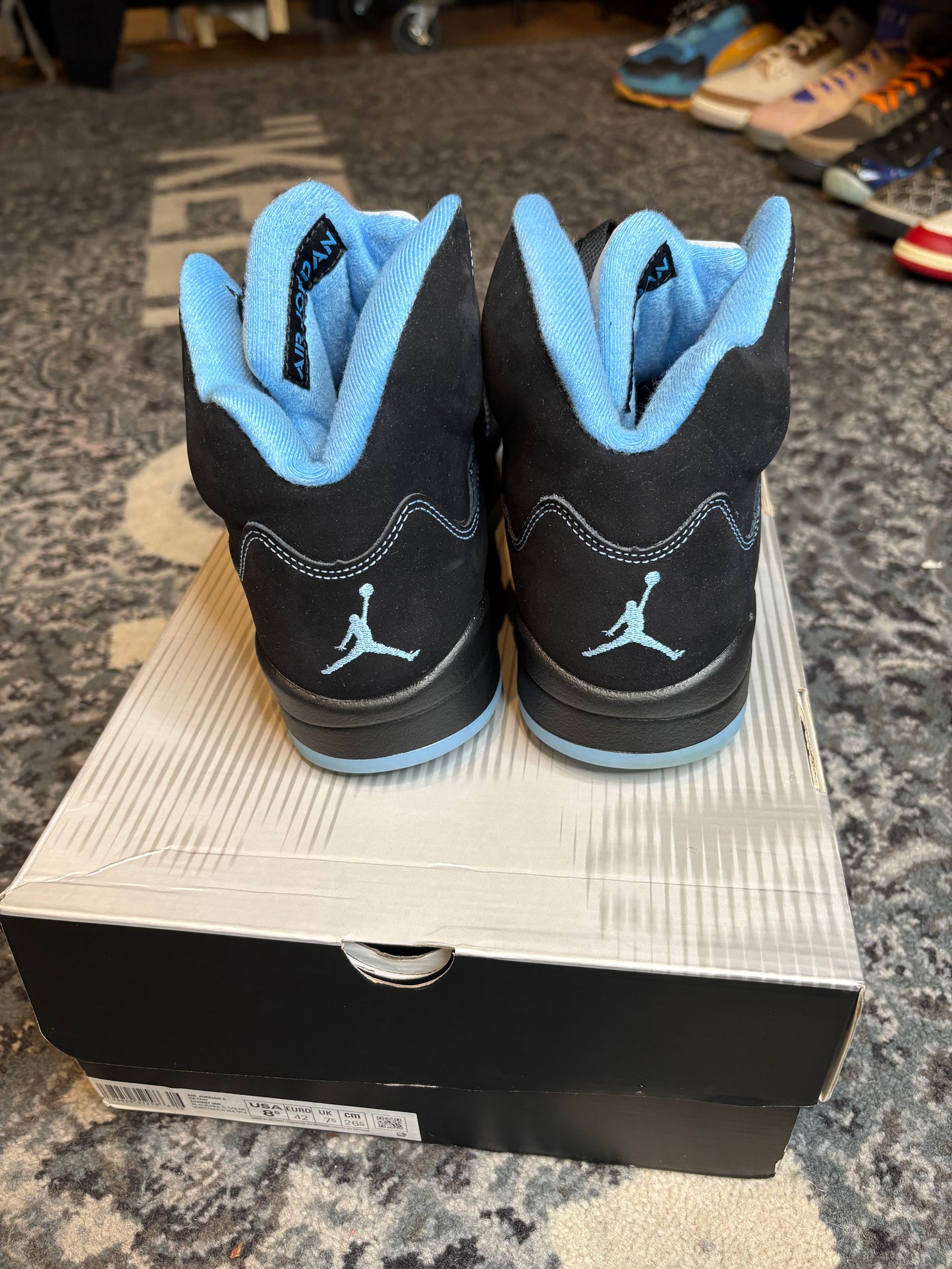 Jordan 5 Retro “Black UNC” Clean Og Size 8.5