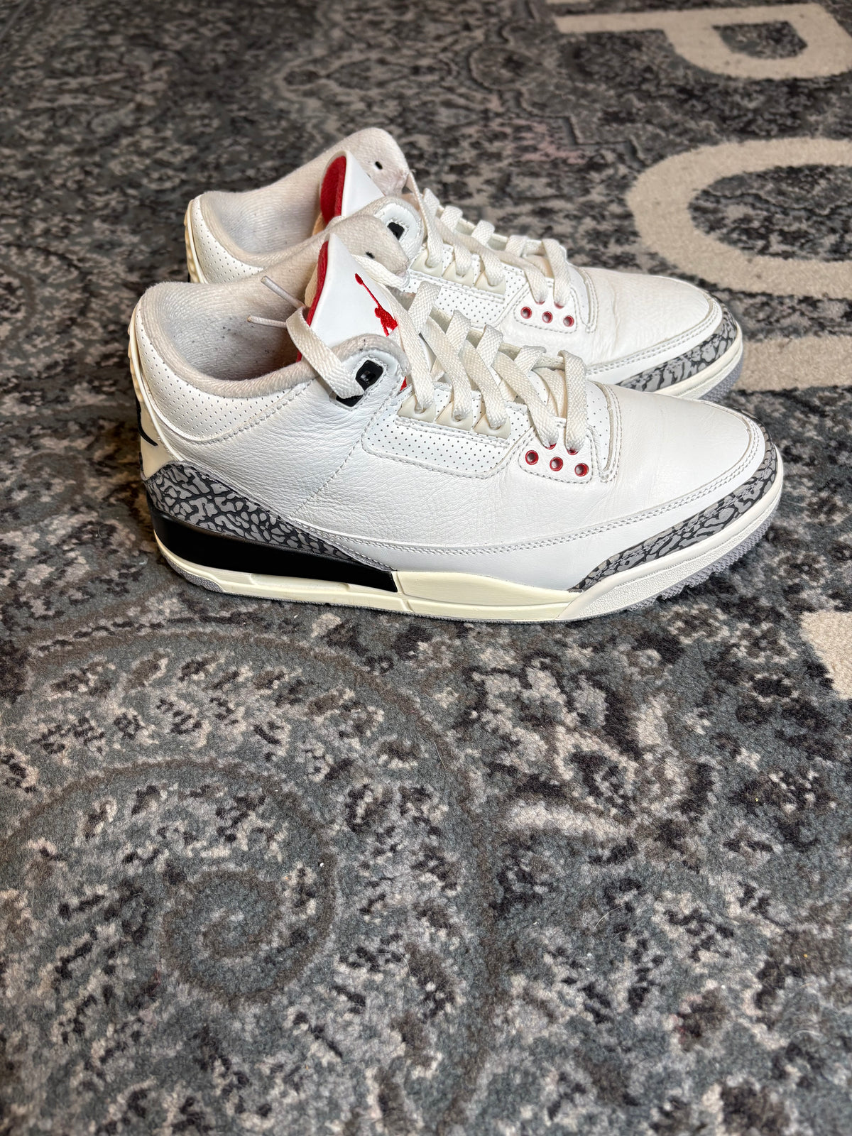 Jordan 3 Retro “White Cement Reimagined” Clean Nb Size 8