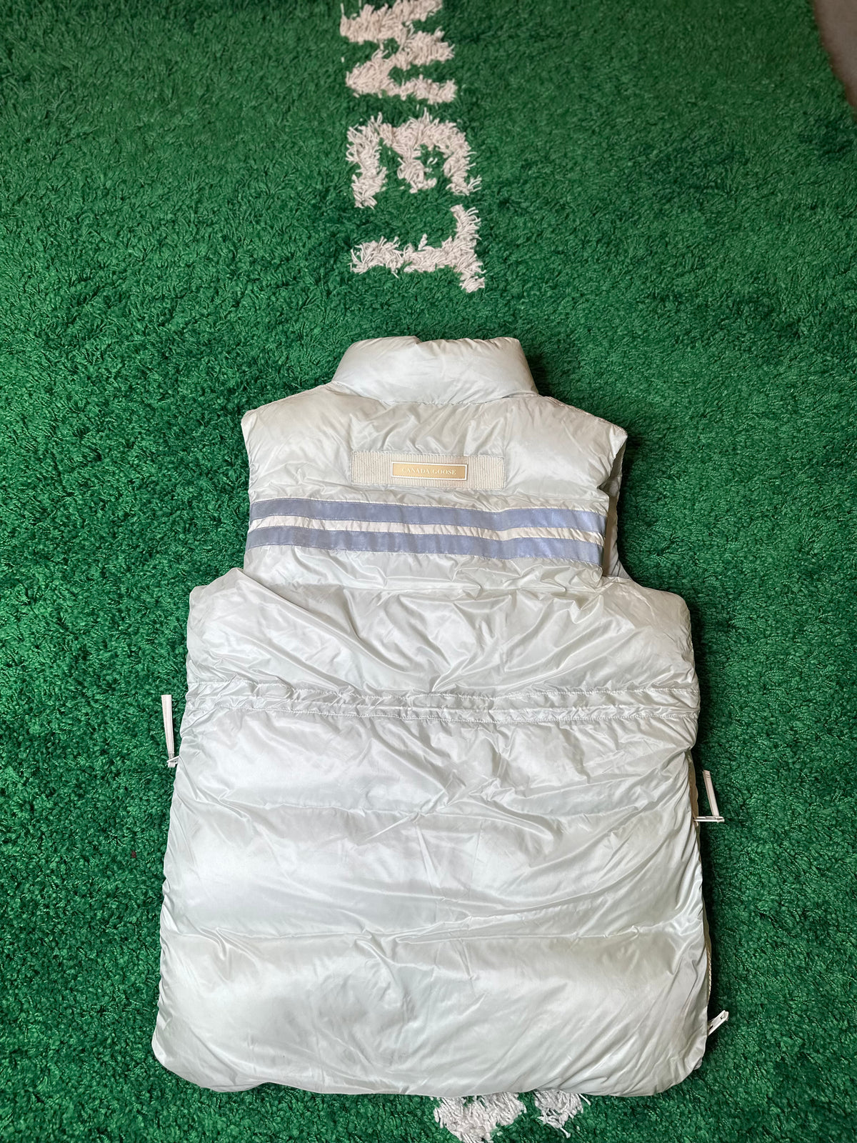 Canada Goose Blue Nylon Puffer Vest Size Small