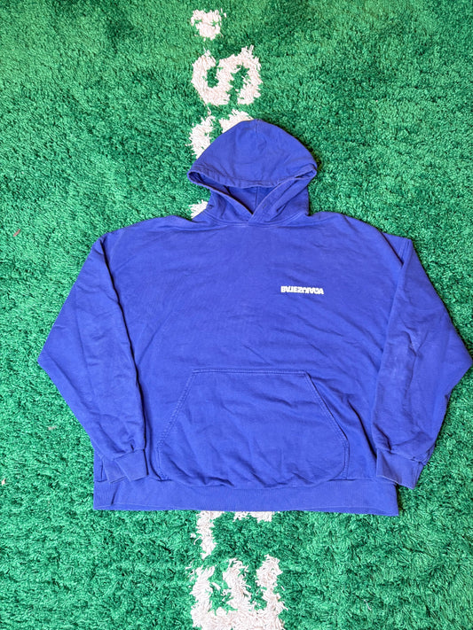 Balenciaga Hoodie Blue Size Medium